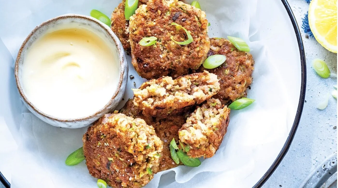 Cajun Shrimp Cakes with Lemon Mayo