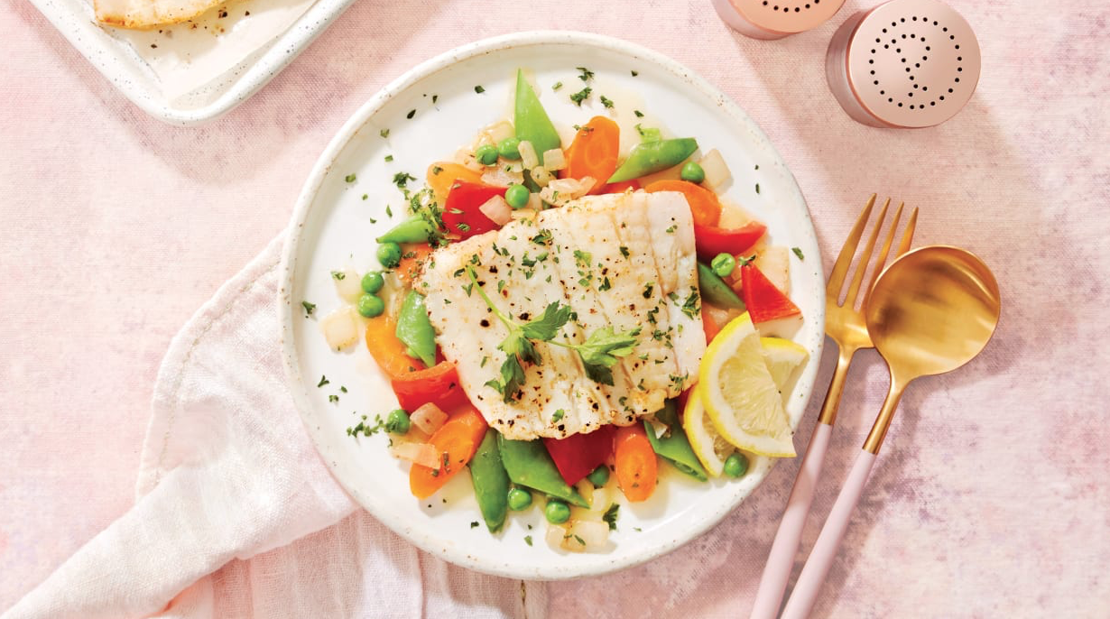 Buttery Sole with Spring Vegetables