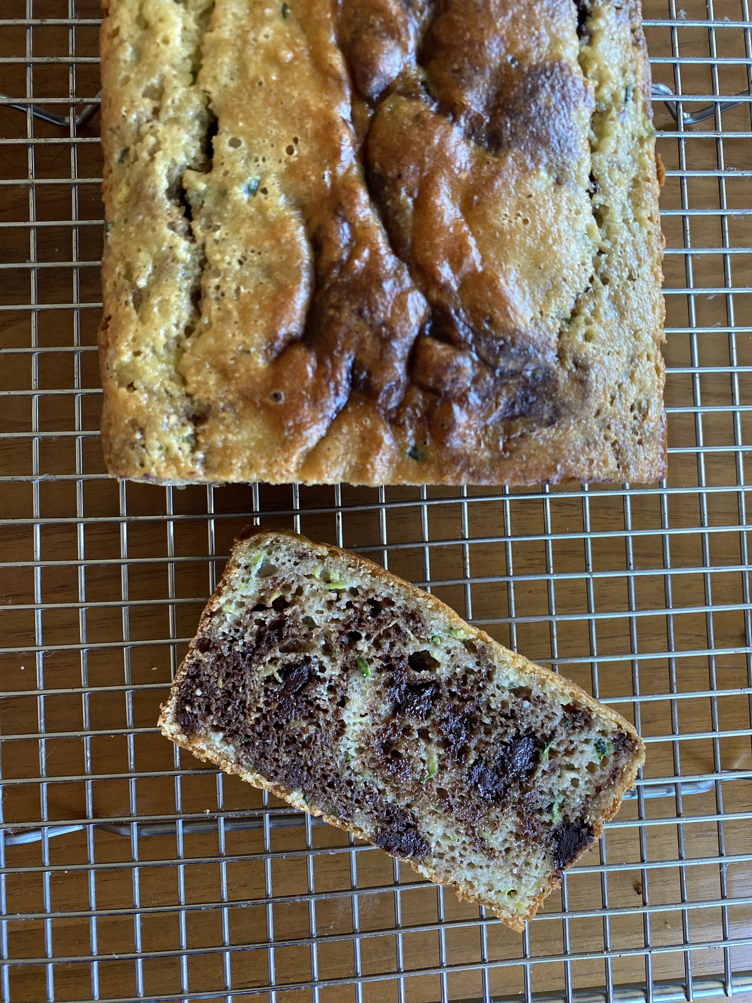 Paleo Marble Chocolate Chip Zucchini Bread