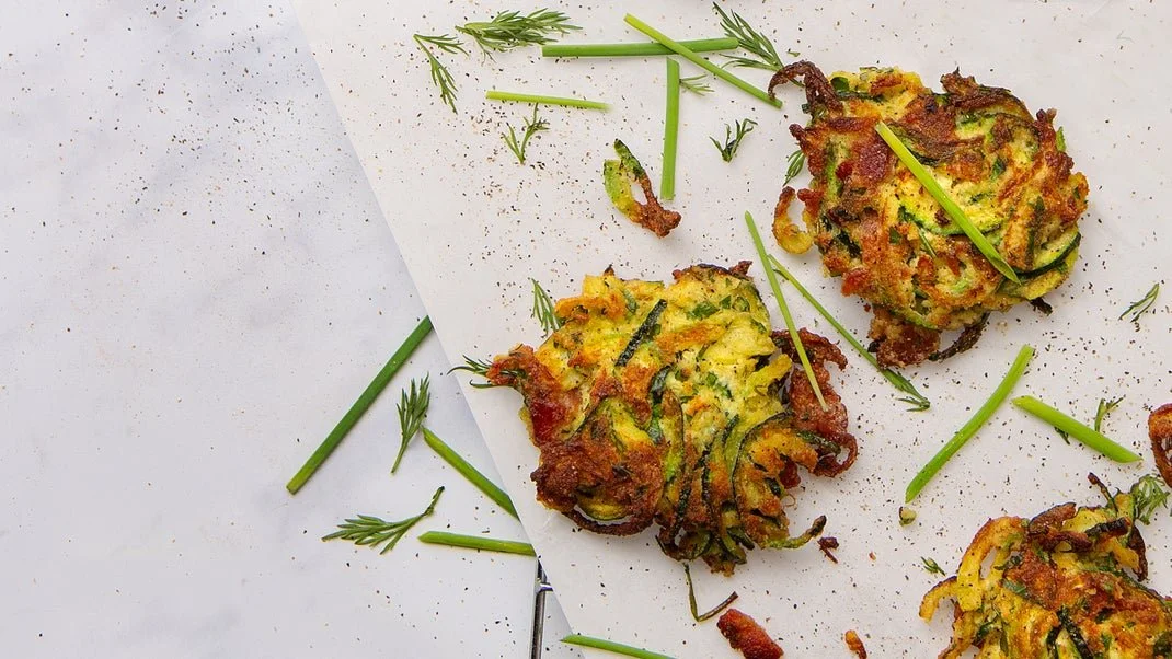 Bacon-Ranch Zucchini Fritters