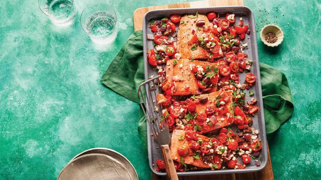 Mediterranean Baked Salmon