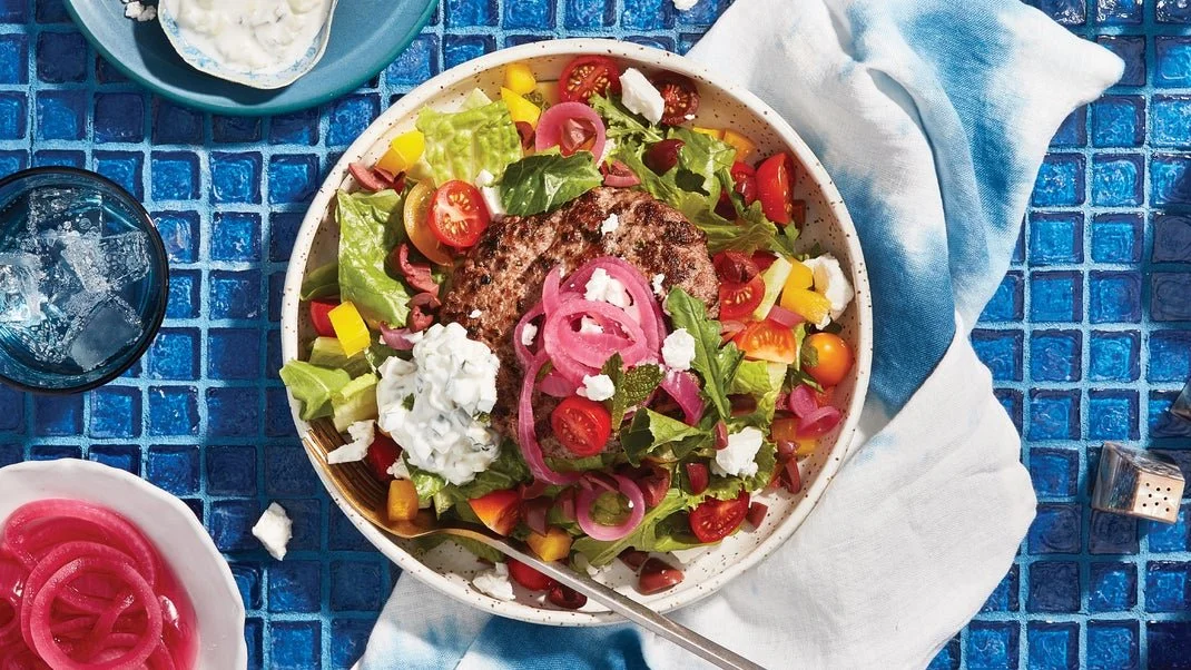 Mediterranean Burger Bowl