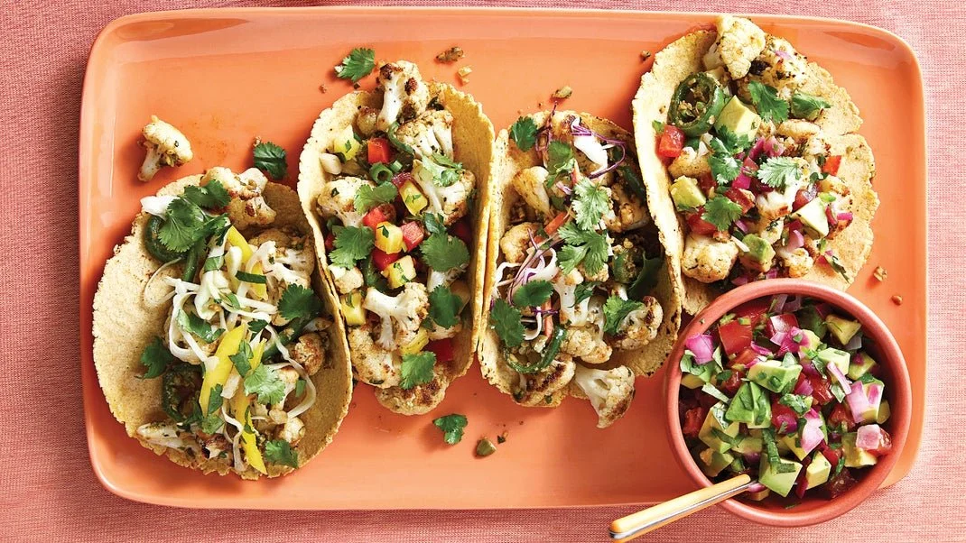 Cauliflower-Jalapeno Tacos with Pepita Salsa