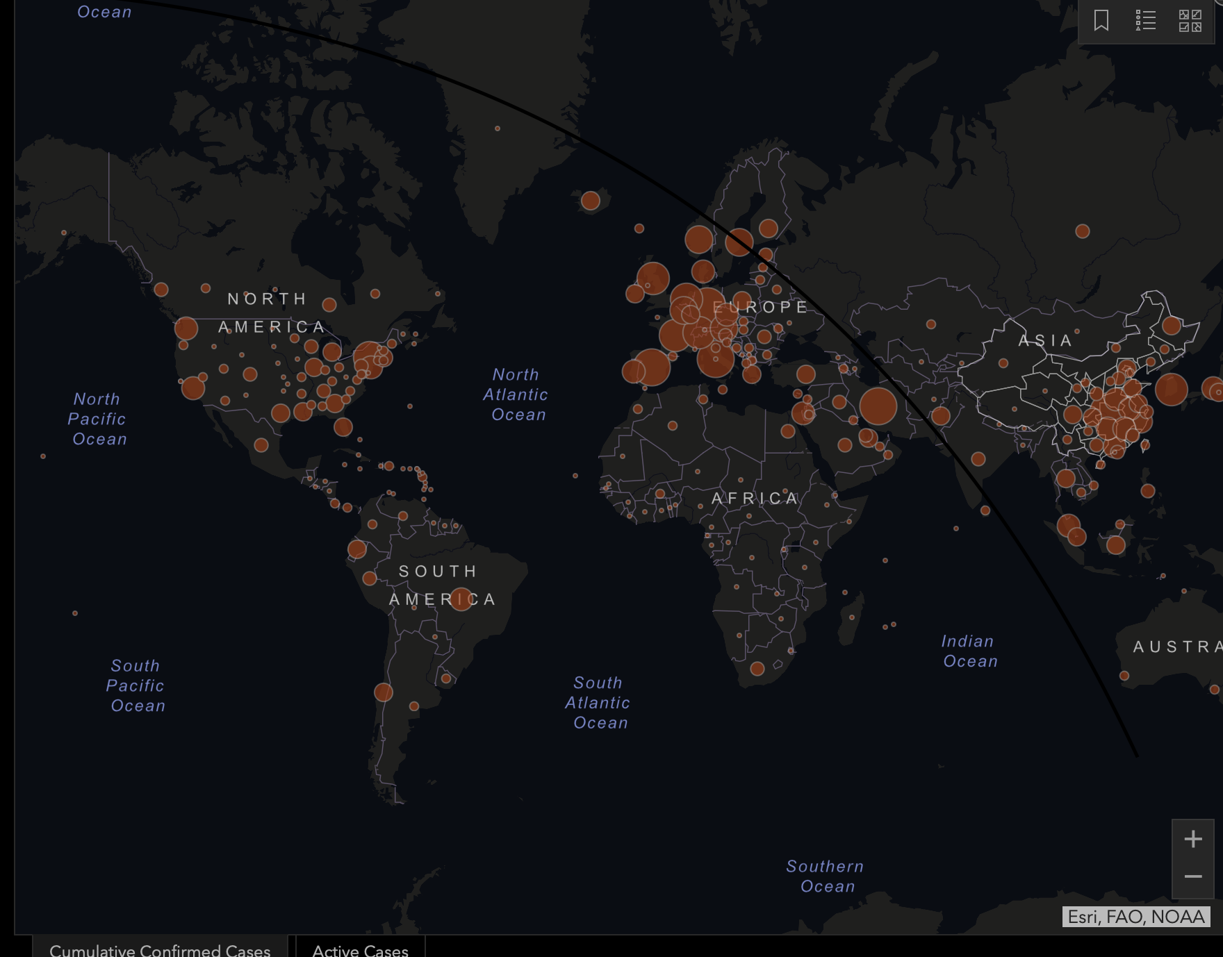 COVID-19 Global Cases by the Center for Systems Science and Engineering (CSSE) at Johns Hopkins University