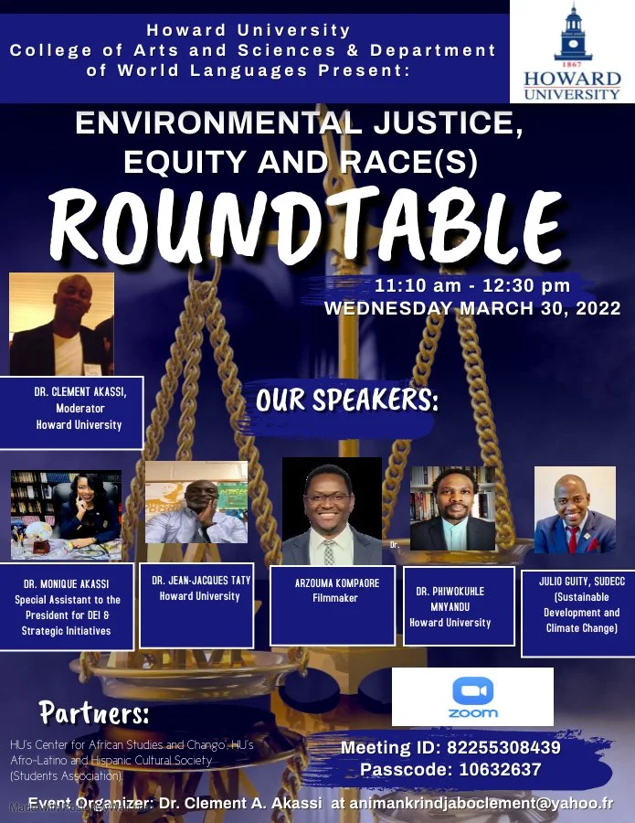  Roundtable on “Environmental Justice, Equity and Race(s)"