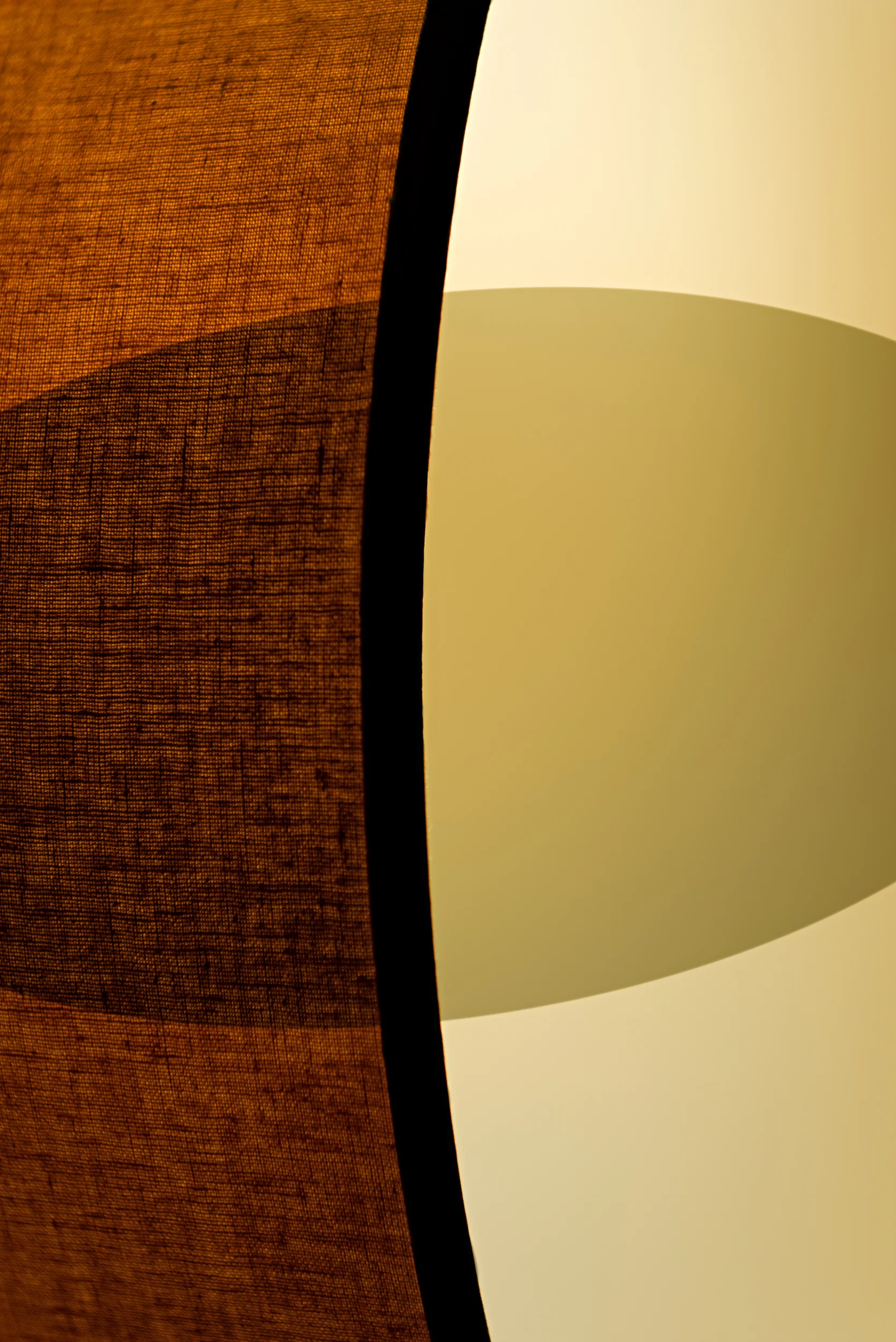 a lamp on its side, 2015.