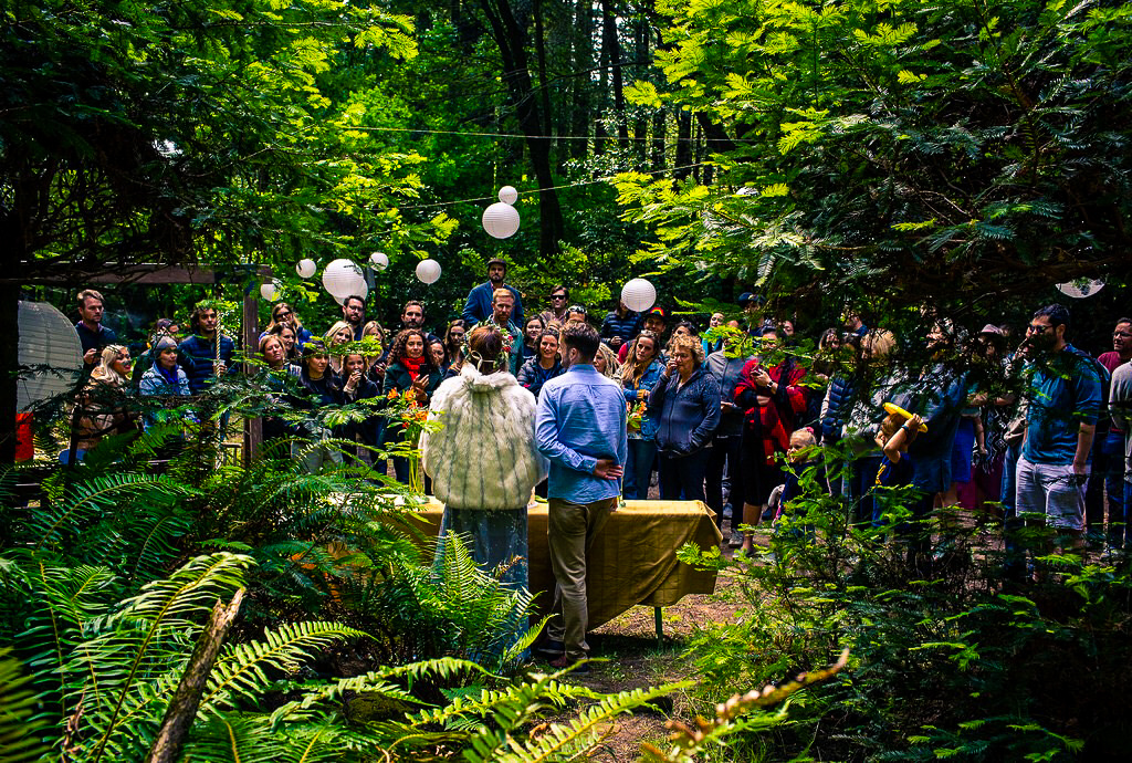 Paula says it was magical to be surrounded by loved ones, nature, and fire