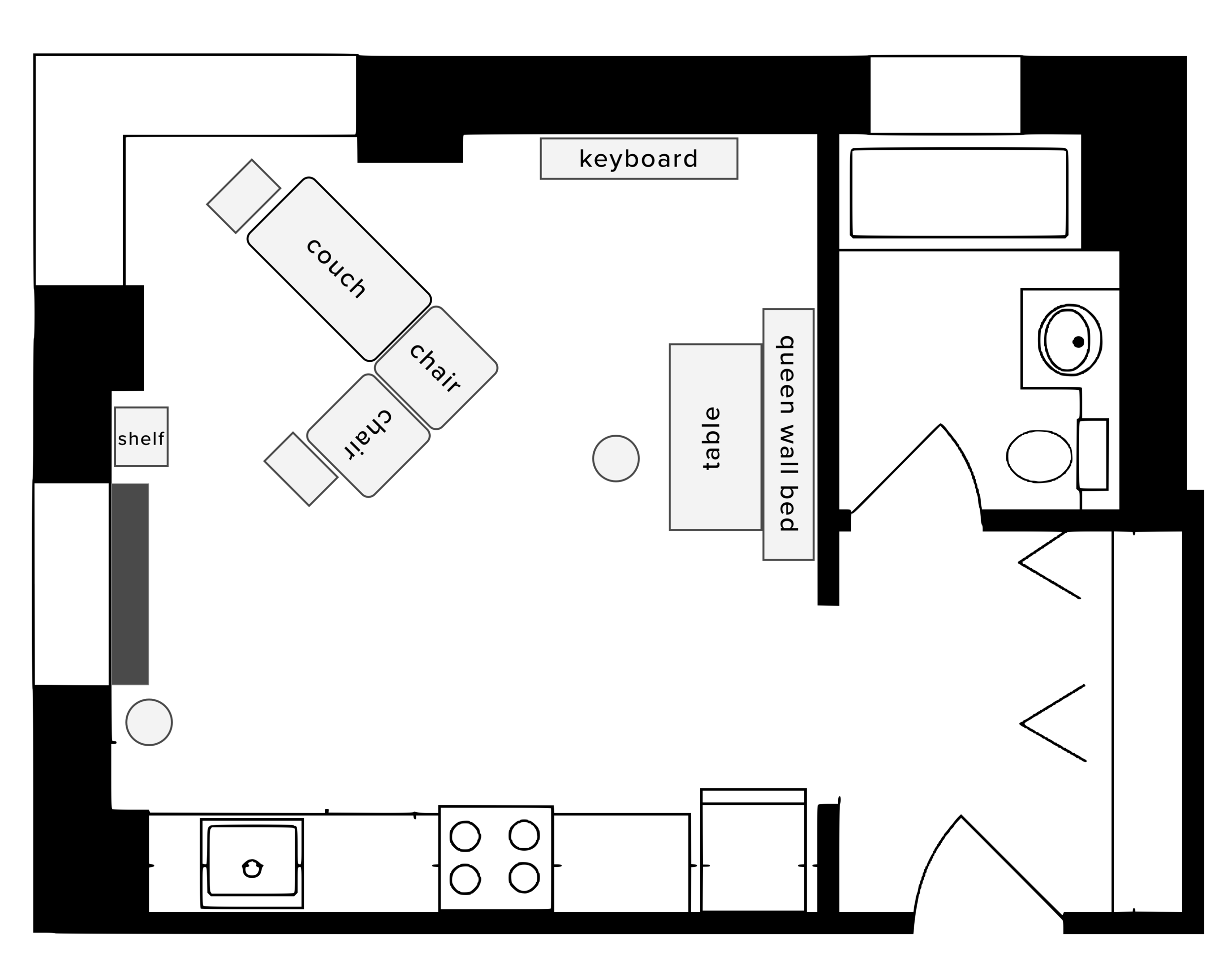 Lounging layout