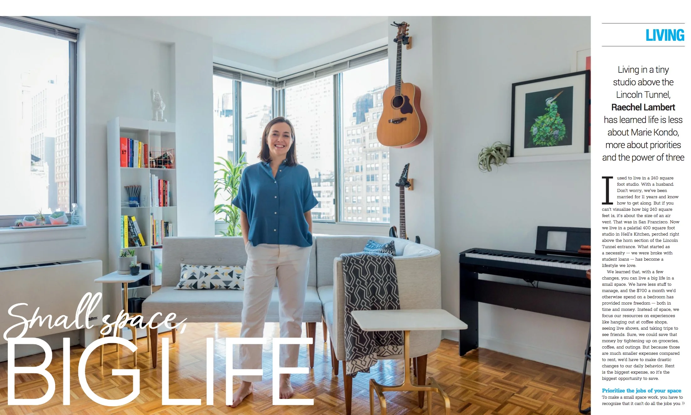 Article in W42ST: Small Space, Big Life