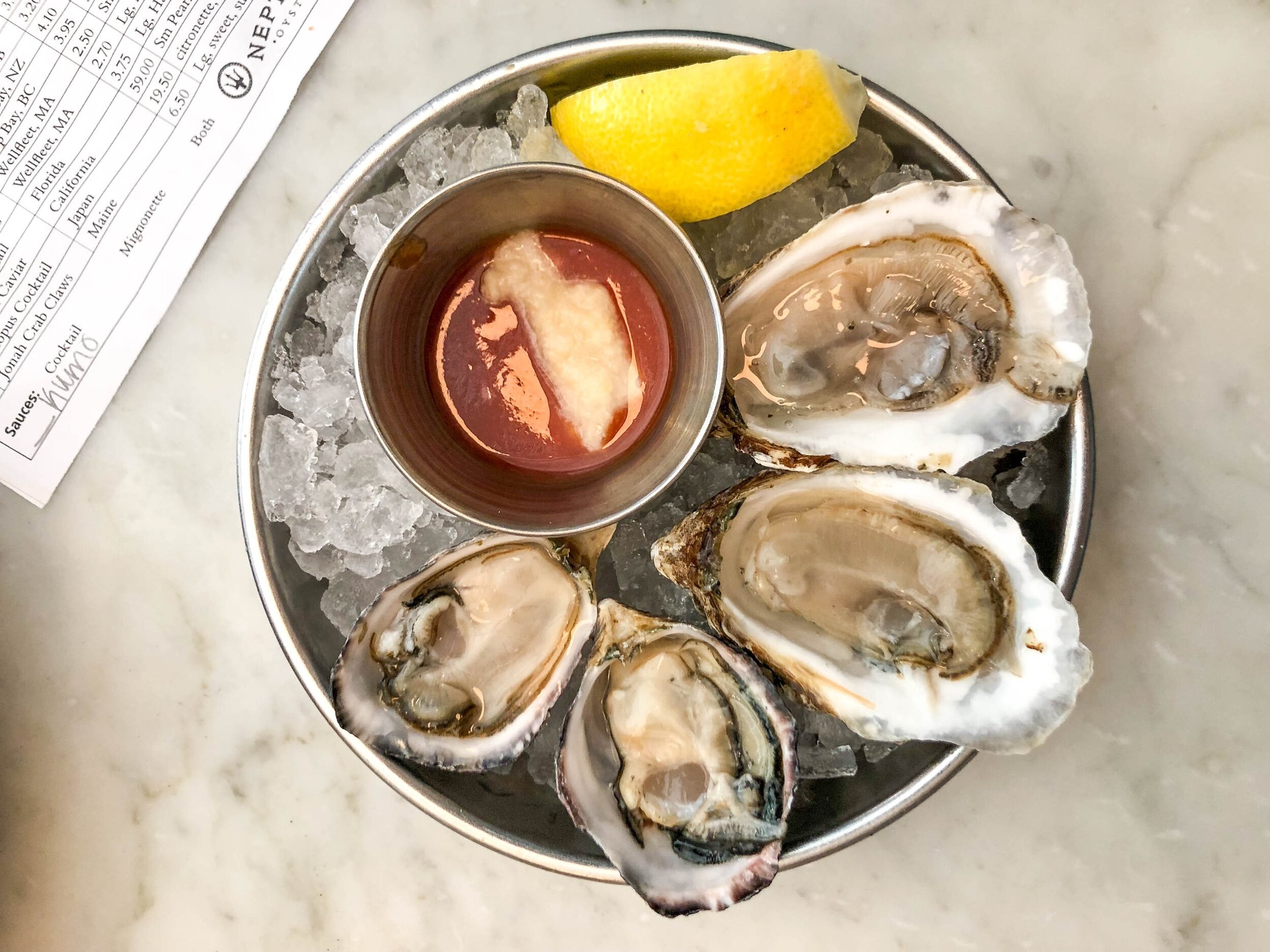 Boston Travel Guide - Oysters and Chowder at Neptune Oyster