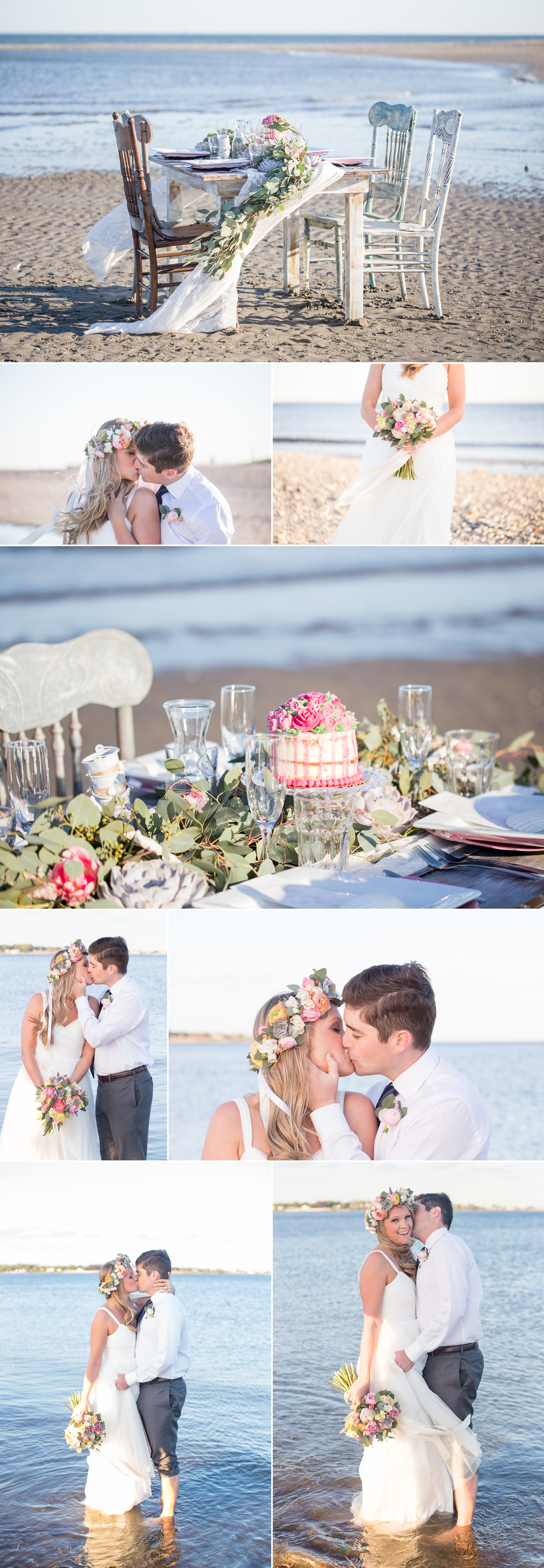 Sunset Beach Wedding Inspiration on Glamour & Grace | Shaina Lee Photography | CT, NYC + Destination Wedding + Engagement Photographer