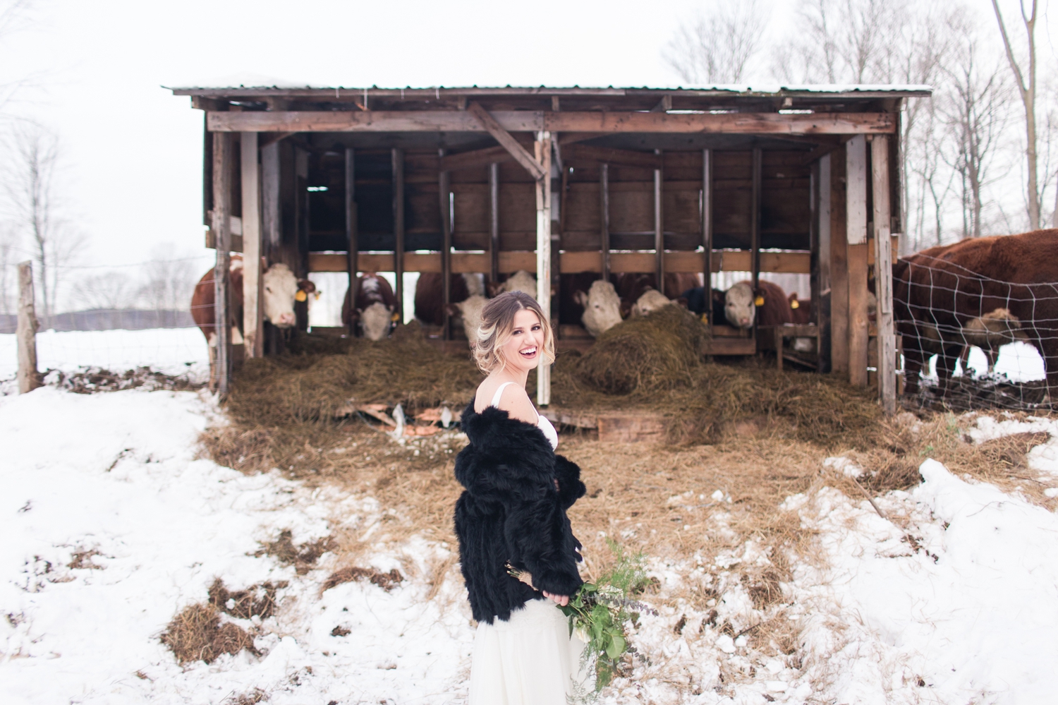 Winter Bride Wedding Inspiration Branford Connecticut Wedding Venue CT NY Luxury Wedding Engagement Photographer Shaina Lee Photography