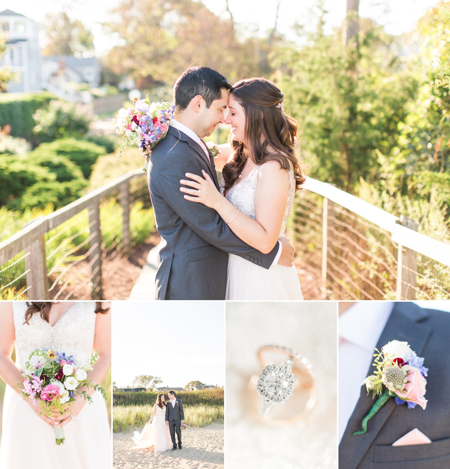 Intimate Backyard Coastal Wedding in Fairfield, CT Lauren & Josh