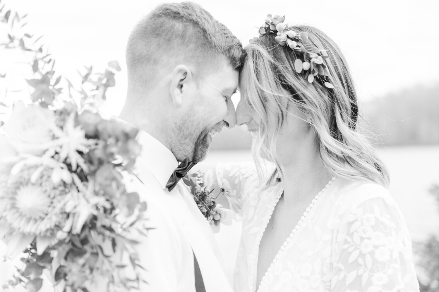 airbnb-wedding-pachaug-pond-bride-groom-newlyweds