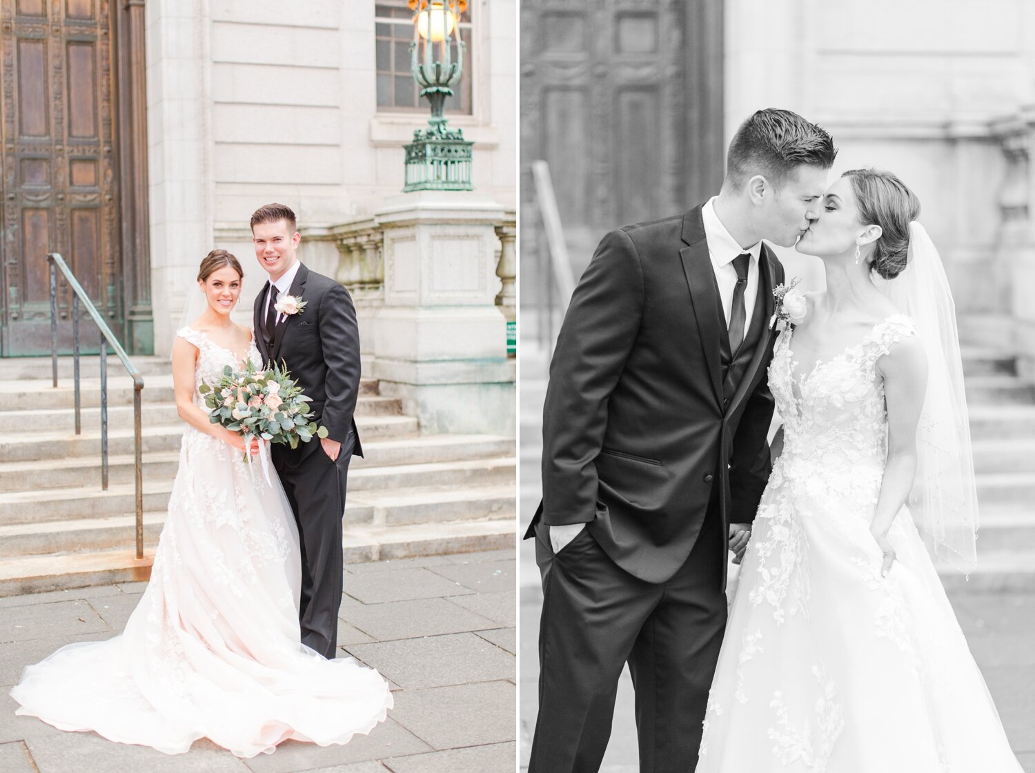 hartford-city-hall-intimate-wedding-bride-groom-kiss