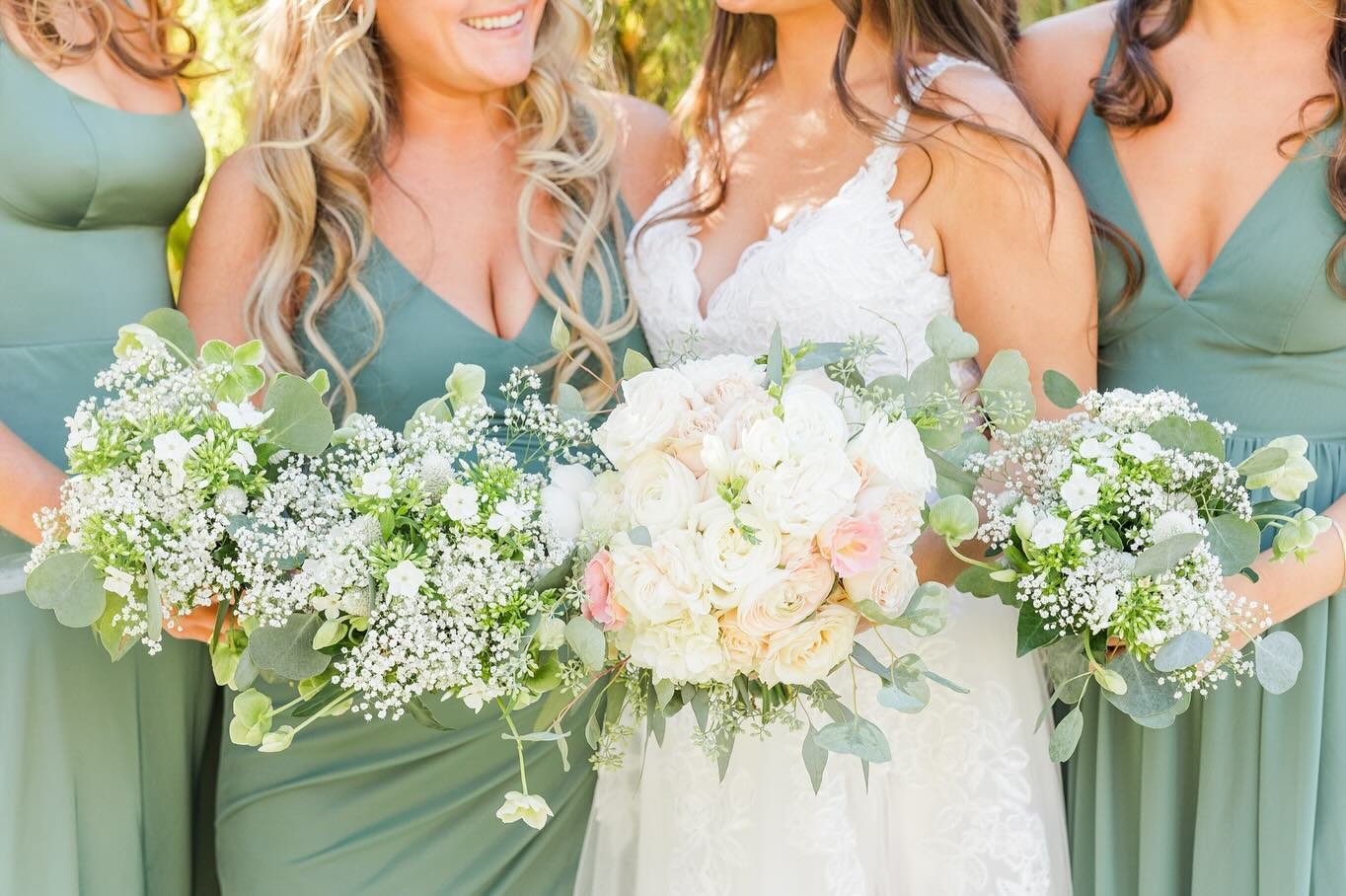 ⁠I do love some wedding trends, but I love timeless elements even more. ⁠There are certain things that will never go out of style, like lush wedding florals, a sage color palette, and an elegant bridal style, and a dapper groom in a classic tux.  Swi