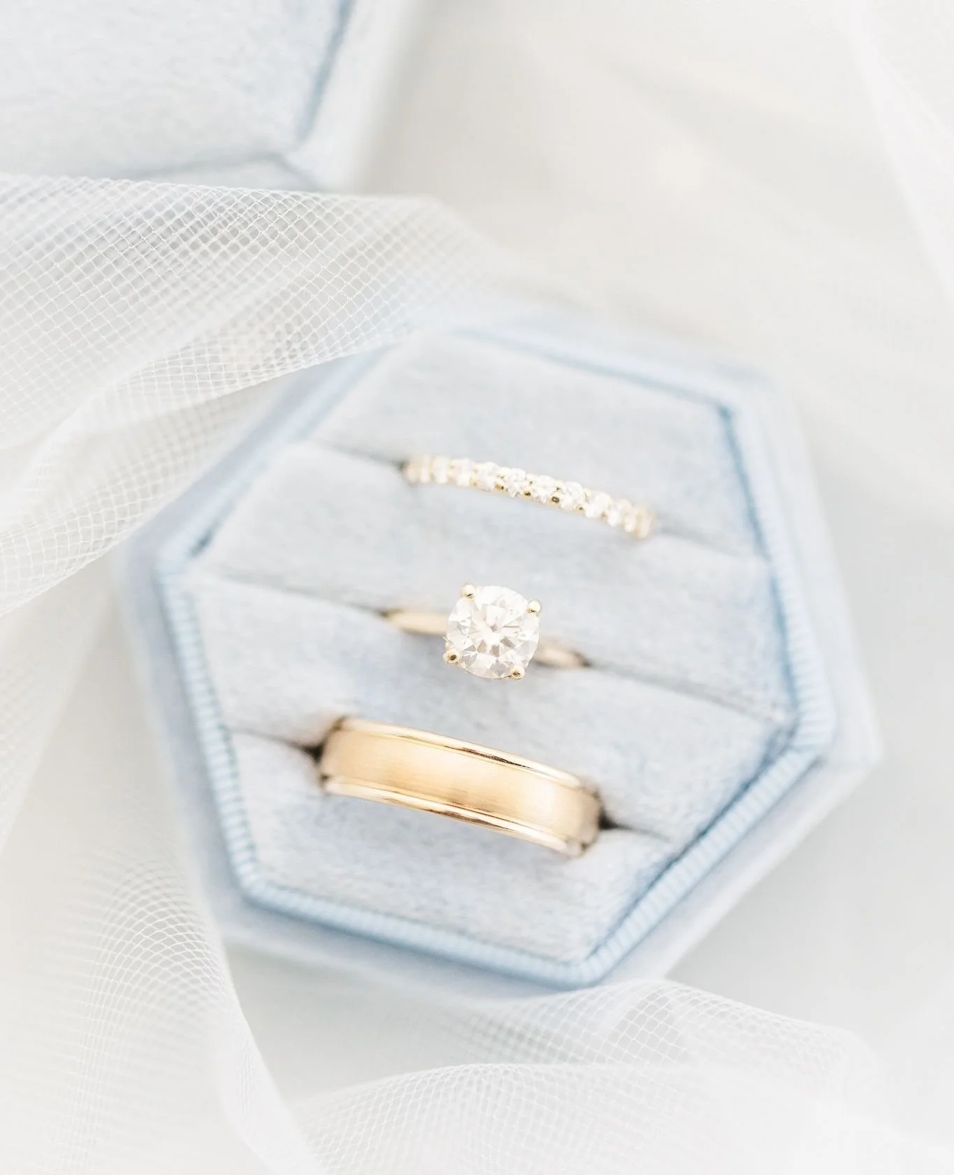 PRO TIP: Before your photo and video team arrives on the morning of your wedding, gather all your personal details&mdash;like your invitation suite, rings, jewelry, perfume, and any meaningful keepsakes&mdash;into one box or bag.⁠
⁠
That way, when we