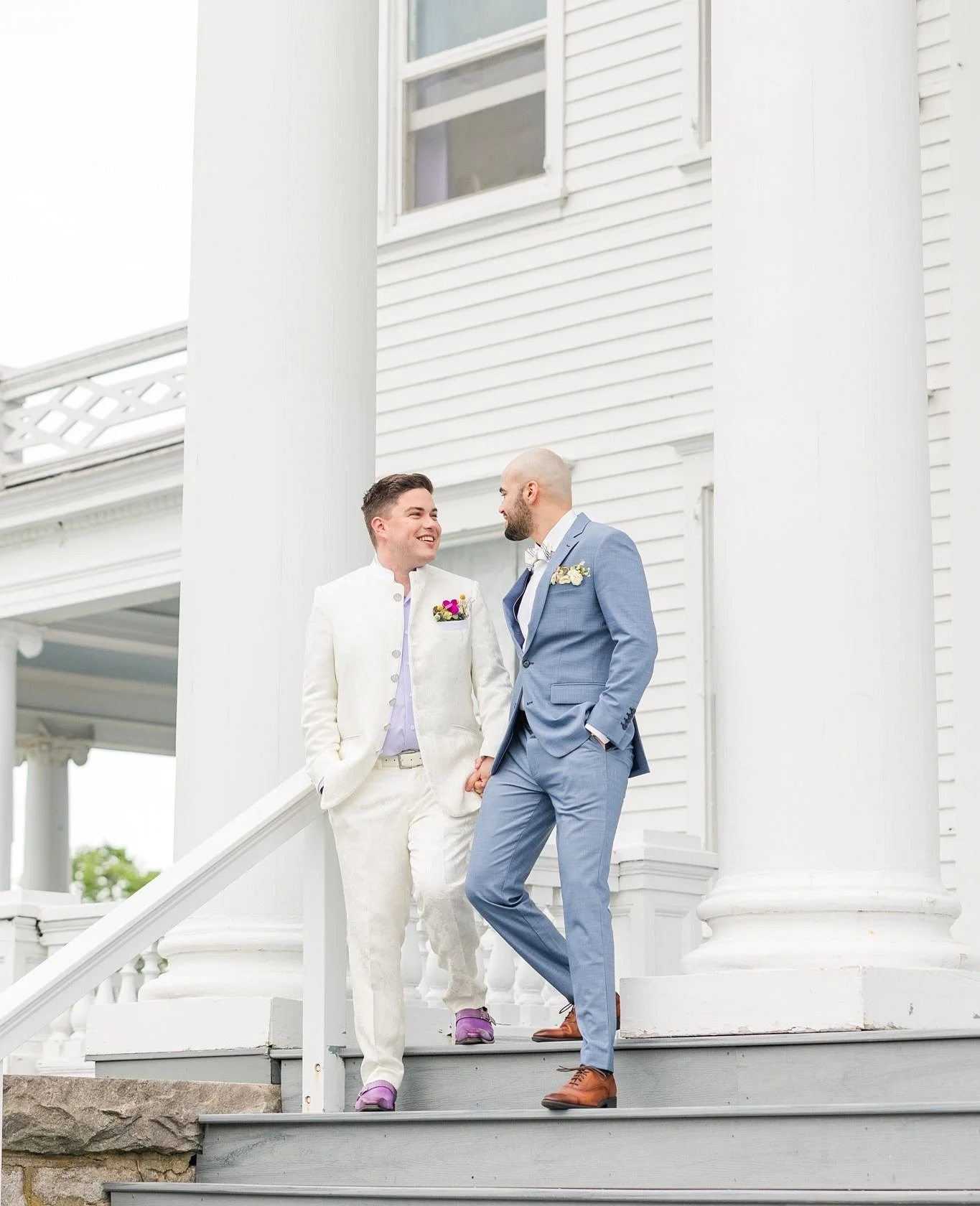 Tyler and Hendrick&rsquo;s wedding day was nothing short of incredible.  A vibrant garden party design, one perfect spring day, and two people deeply in love made this a celebration to remember!⁠
⁠
Venue: @haleymansionmystic⁠
Florals: @studio_blush⁠
