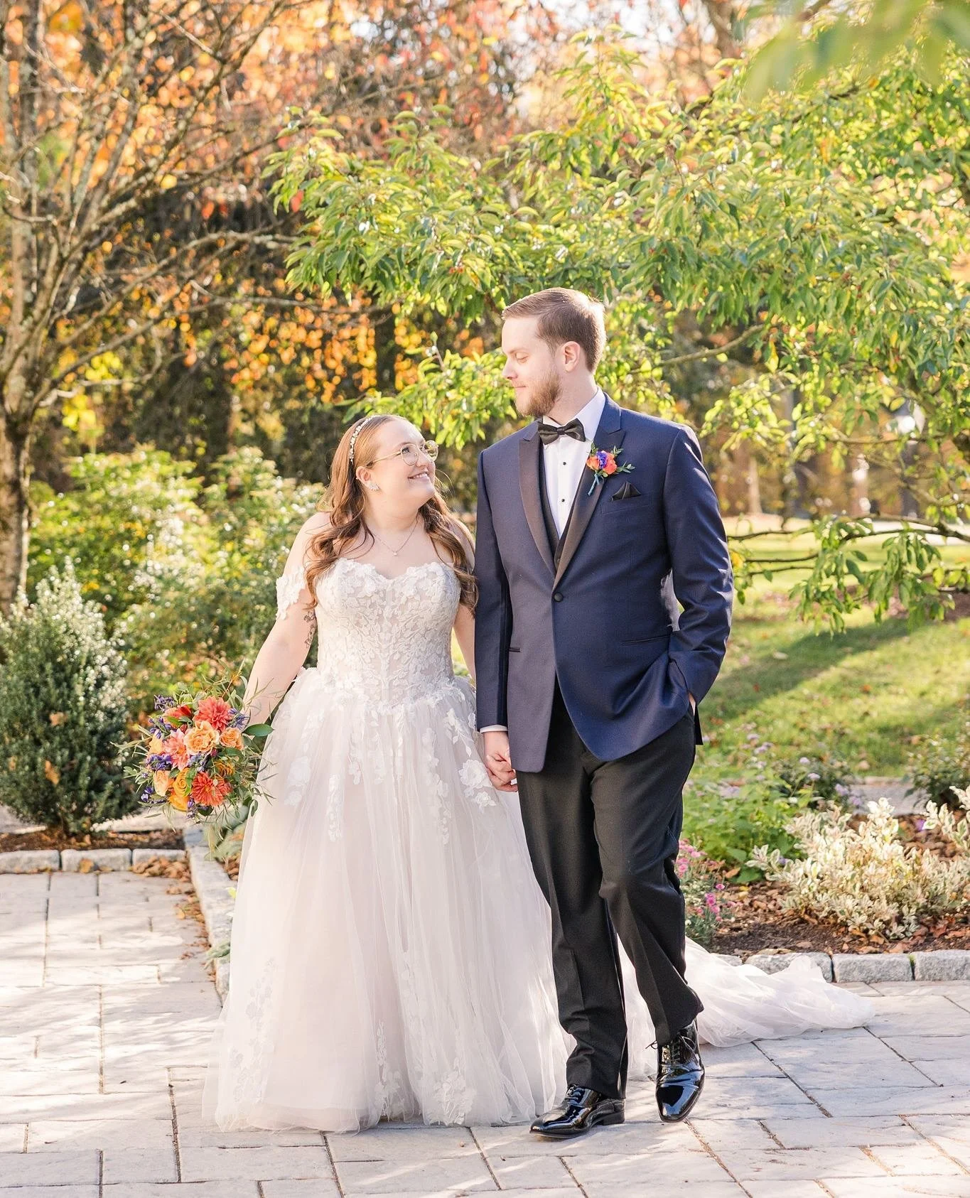If you know me, you know how deeply I adore the fall season, and Claire and Mike&rsquo;s wedding showcased it at its very best.  The leaves were at peak color, the air was crisp, and their day was nothing short of beautiful!⁠
⁠
Venue: @thewadsworthma