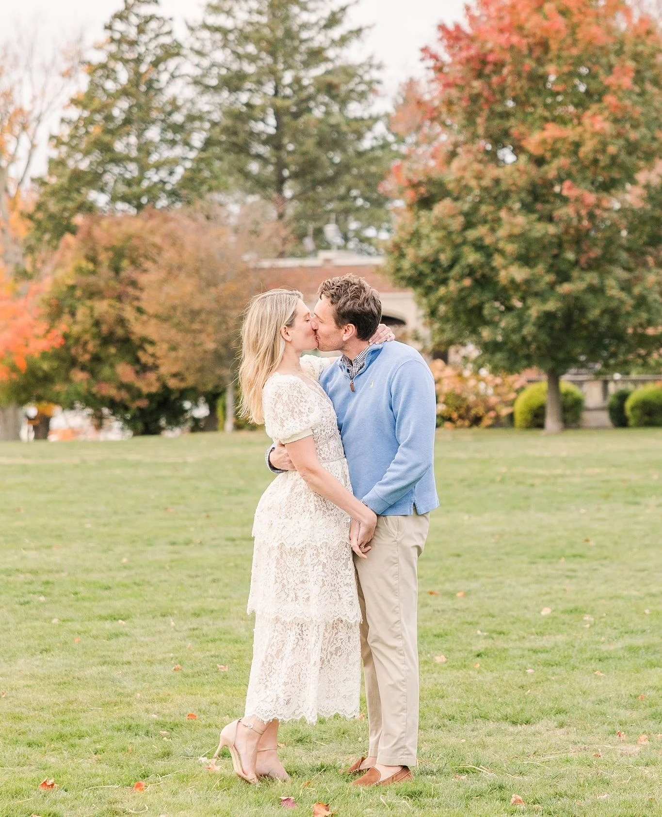 Throwback to Jackie and Alex&rsquo;s engagement session this fall, complete with allllll the vibrant autumn colors.  It&rsquo;s wedding month for these two, and we can&rsquo;t wait to celebrate them!⁠
⁠
Connecticut Engagement Photographer | Waveny Pa