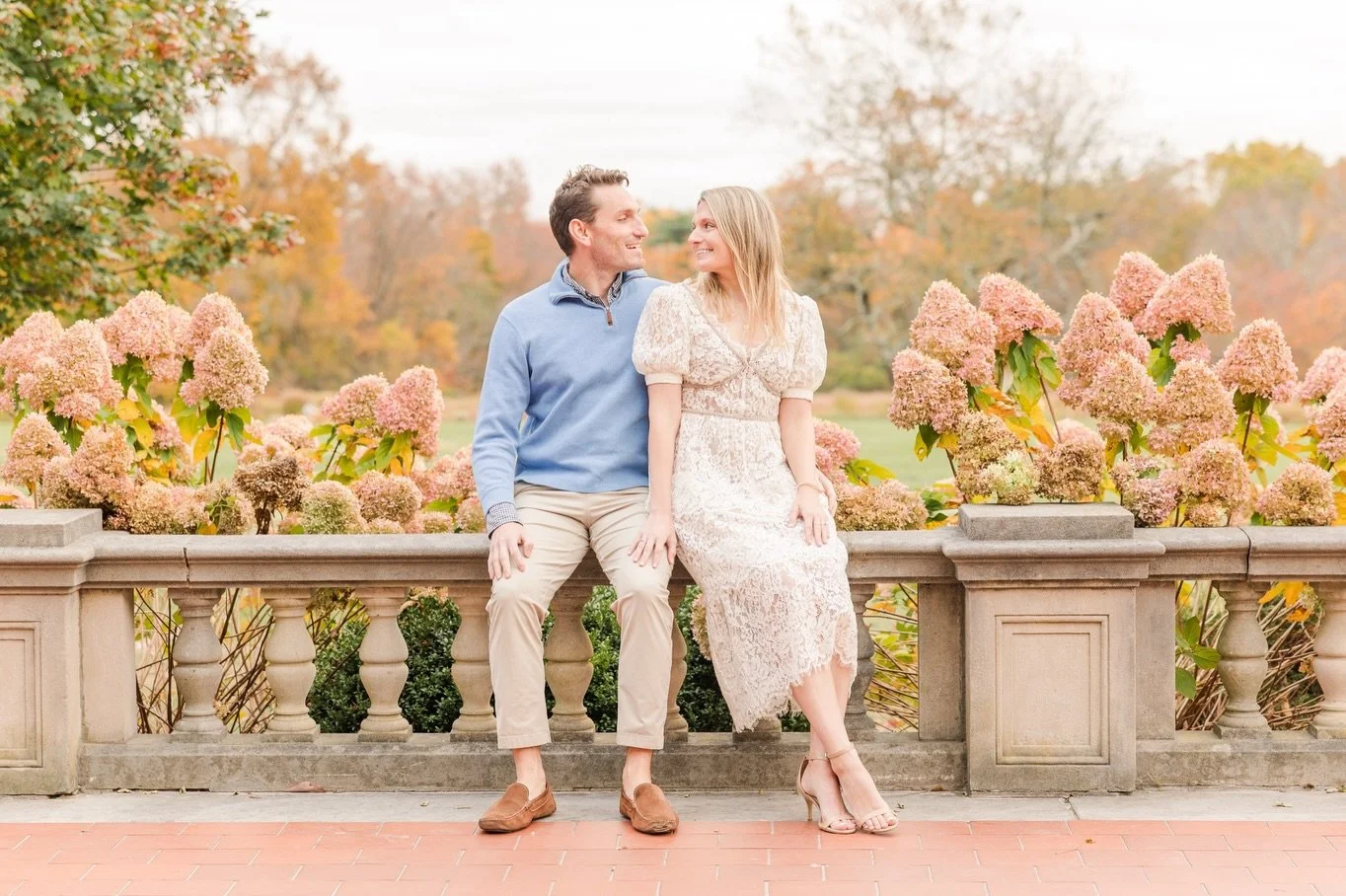 Whisper something that makes them laugh.  Pull them in closer than you think you should.  Those small, intimate moments translate beautifully on camera.⁠
.⁠
.⁠
.⁠
.⁠
.⁠
Connecticut Engagement Photographer | Waveny Park Engagement Session | CT Engagem