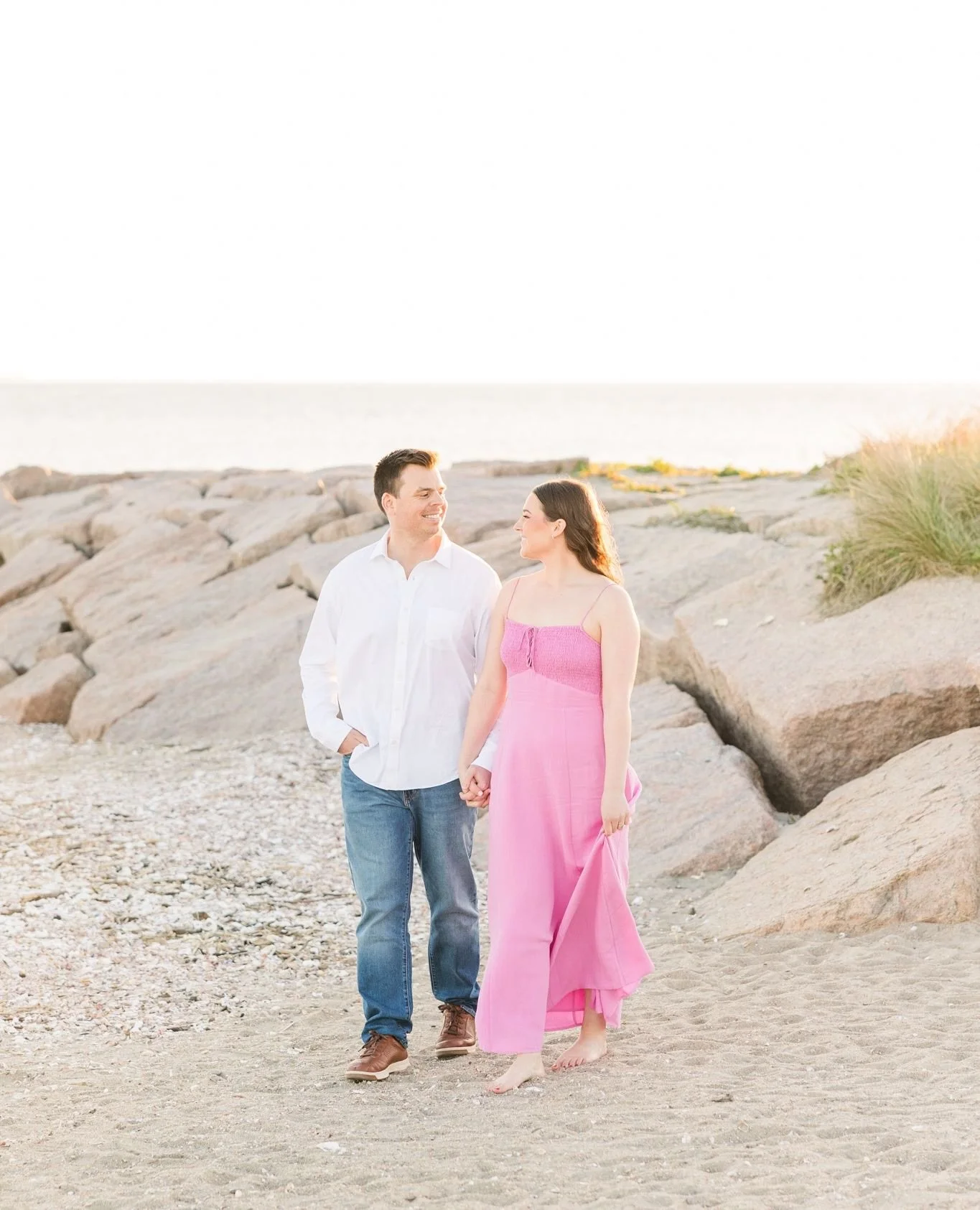 &bull;BLOG POST&bull;  Some of our favorite weddings have taken place along the Connecticut shoreline, so we love it when we get to photograph coastal engagement sessions as well!  Brenna and Stephen&rsquo;s engagement session was the perfect reminde