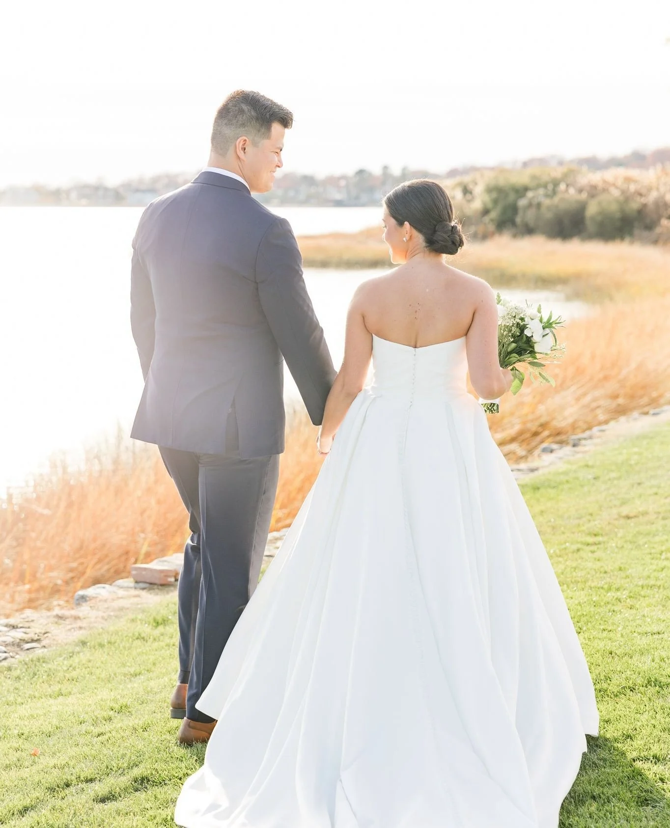 A First Look isn&rsquo;t about breaking tradition.  It&rsquo;s about creating an intentional moment.⁠
⁠
Private. Emotional. Unrushed.⁠
⁠
It also allows us to capture:⁠
✔️ Couple portraits in ideal light⁠
✔️ Wedding Party &amp; Family photos early⁠
✔️