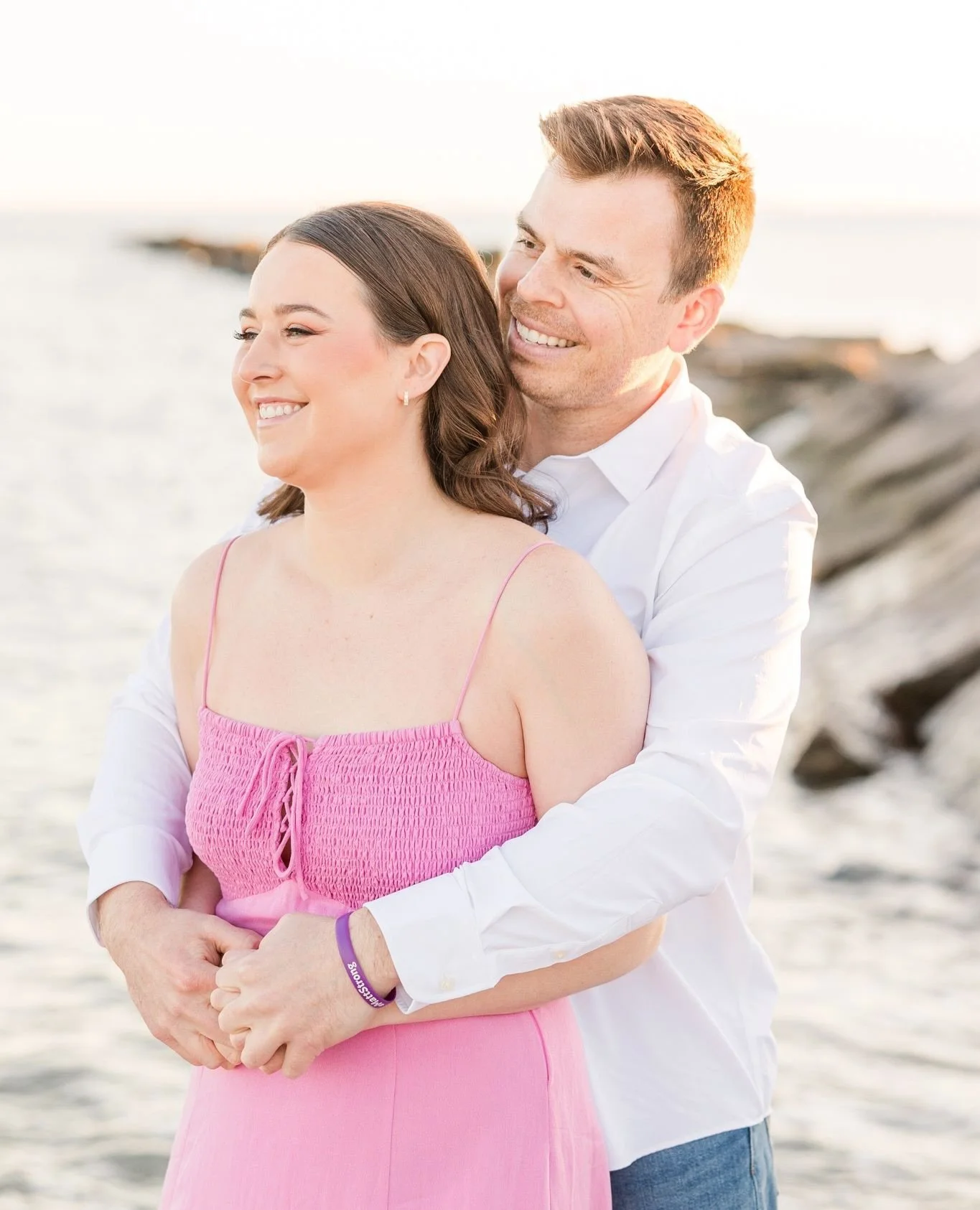 We had the most incredible golden hour for Brenna and Stephen&rsquo;s engagement session.  The combination of springtime warmth, ocean air, and golden sunset light created the kind of atmosphere that makes engagement sessions feel relaxed and meaning