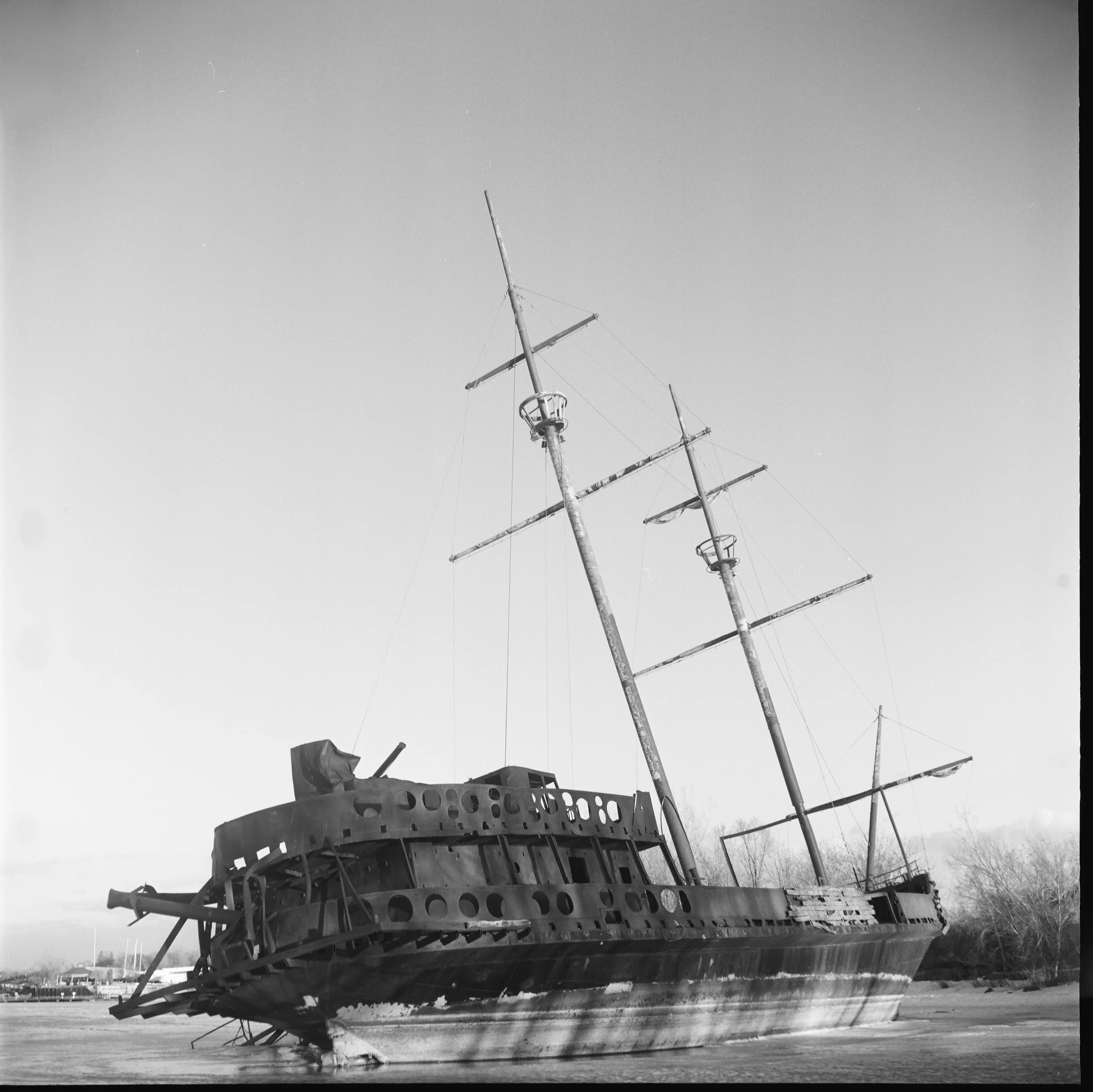 Abandoned hulk at Jordan Harbour, Ontario