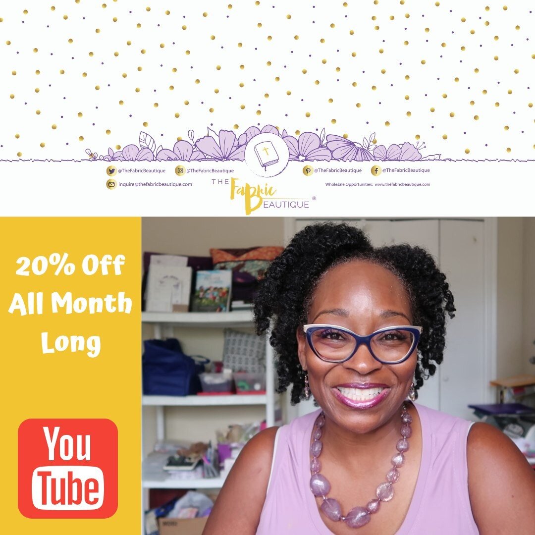 It's a SALE ALL MONTH LONG https://youtu.be/XVA6OuubIv8 checkout our video and head on over to the website https://www.thefabricbeautique.com/ and save.  No code needed and we offer AFTERPAY and FREE Shipping over $50.
.
.
#thefabricbeautique #christ