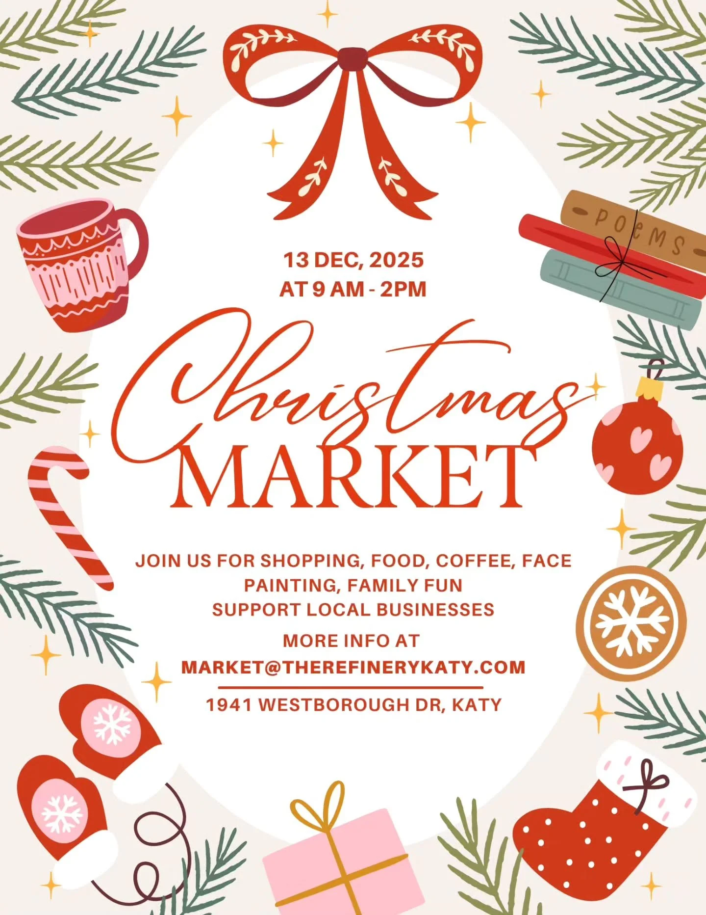 🎁𝑱𝒐𝒊𝒏 𝒖𝒔 𝒇𝒐𝒓 1 𝒐𝒇 𝒕𝒉𝒆 𝒍𝒂𝒔𝒕 2 𝑯𝒐𝒍𝒊𝒅𝒂𝒚 𝑴𝒂𝒓𝒌𝒆𝒕𝒔 𝒐𝒇 2025 hosted by @therefinerykaty December 13th! Set your reminders and come shop with us and grab those special gifts you will find with us and other Small Businesses. 