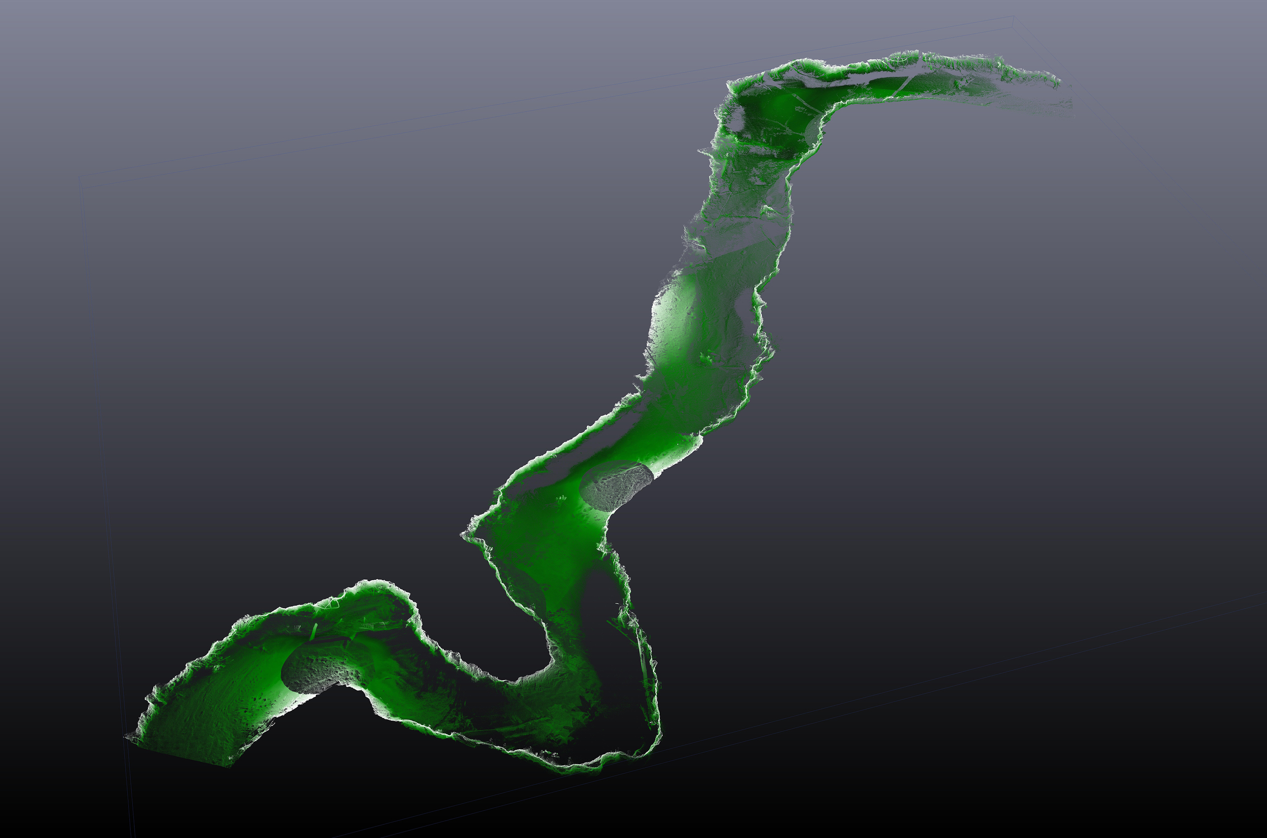 3-D Laser Scan of a stream channel