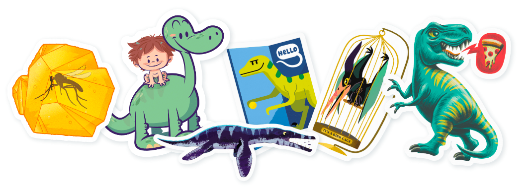 Jurassic Sticker Pack by Slaptastick.png