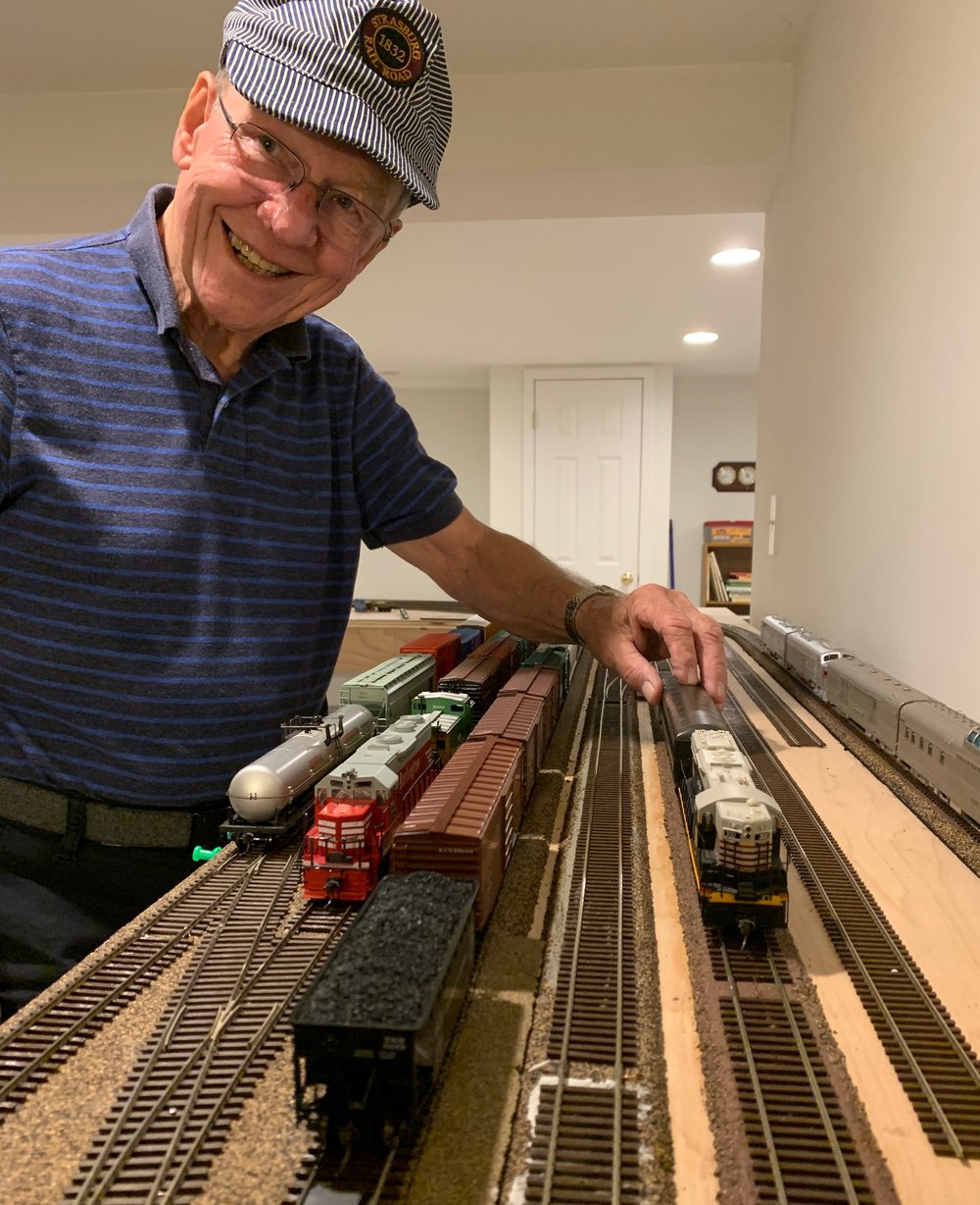 My father-in-law's trains. 