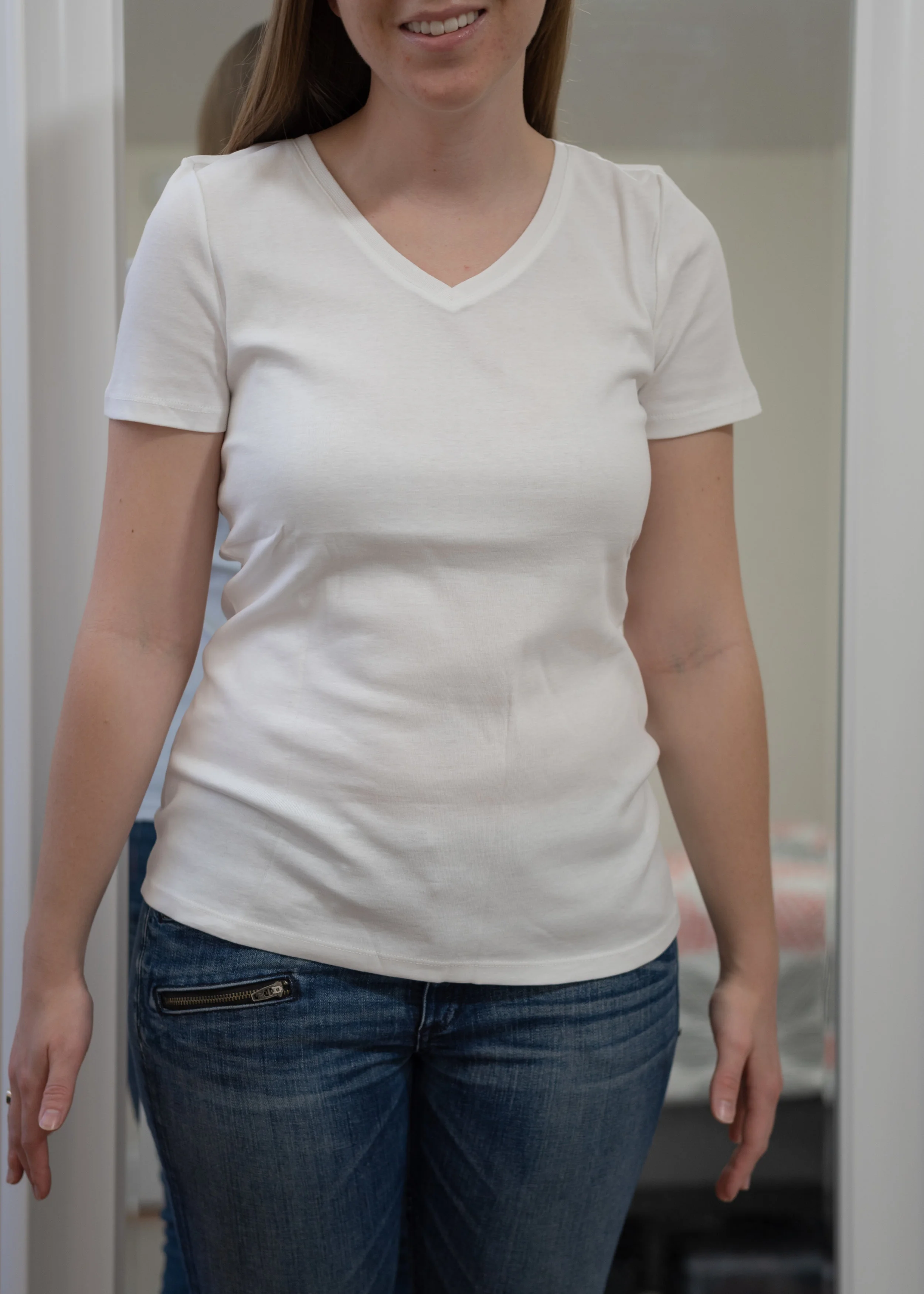 Talbot’s Pima Cotton V-Neck Tee- Size Small