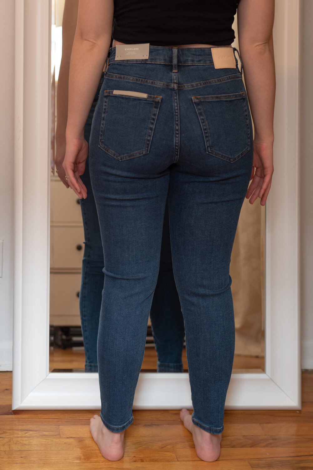 pust sprede handling EVERLANE AUTHENTIC STRETCH CURVY FIT JEANS REVIEW — The Petite Pear Project