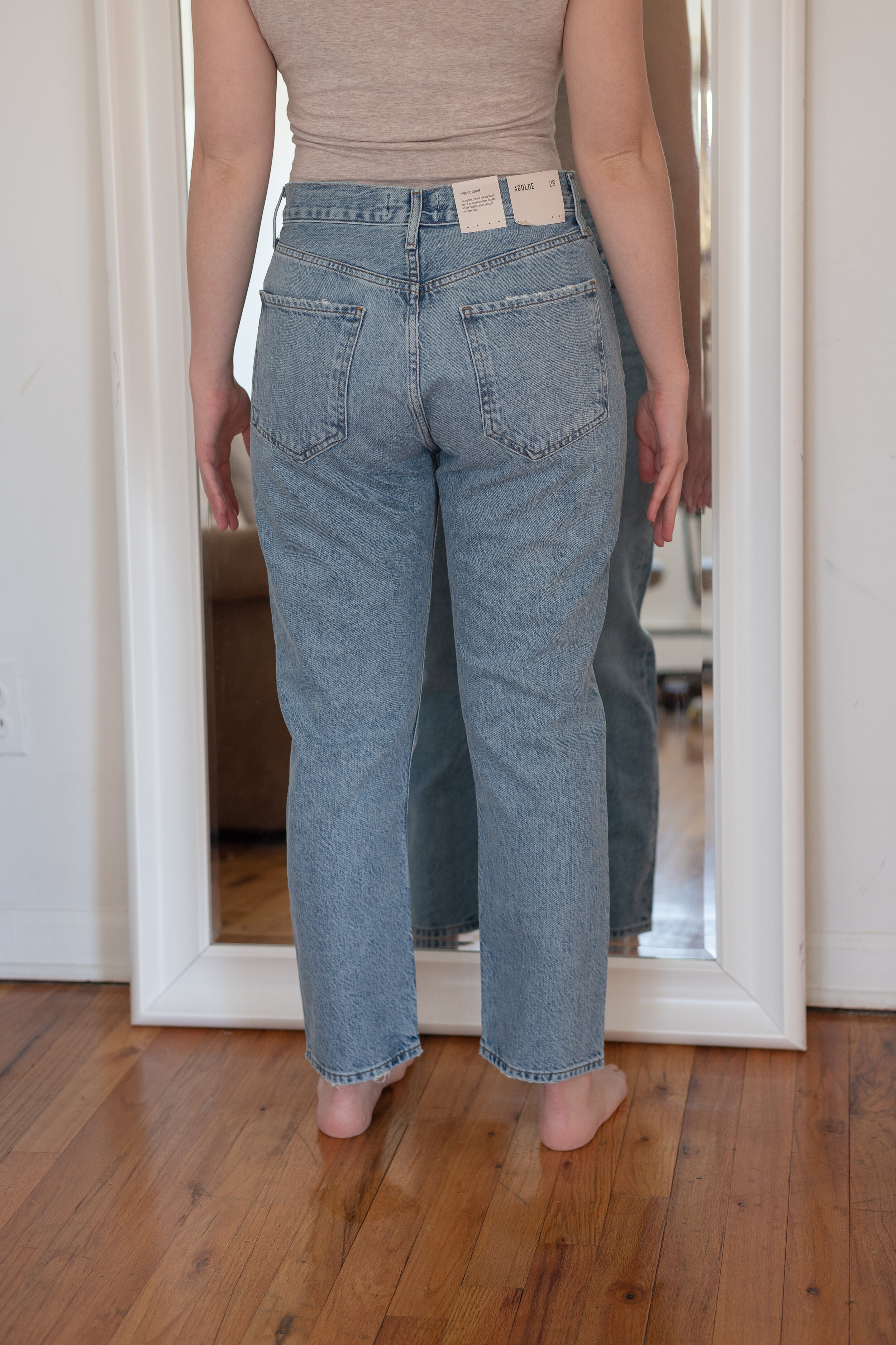 agolde jeans riley high rise