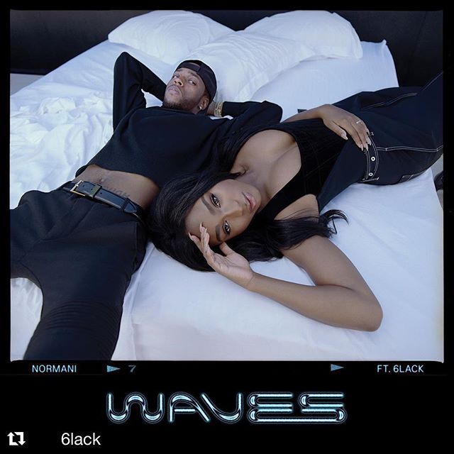 Worked on this @normani and @6lack  record with @taylaparx 🔥🙌🙏 #Repost @6lack
・・・
waves with @normani out now 🌊