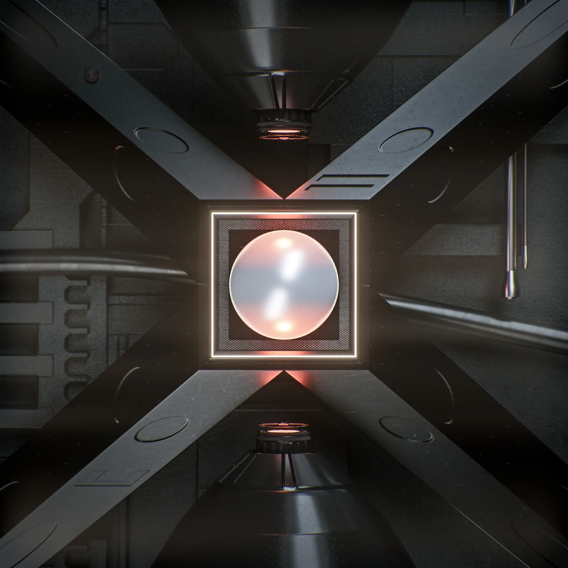 09.14 Octane Render 01. I think I've gotten the black on black hard mesh renders out of my system for a while. Probably not.