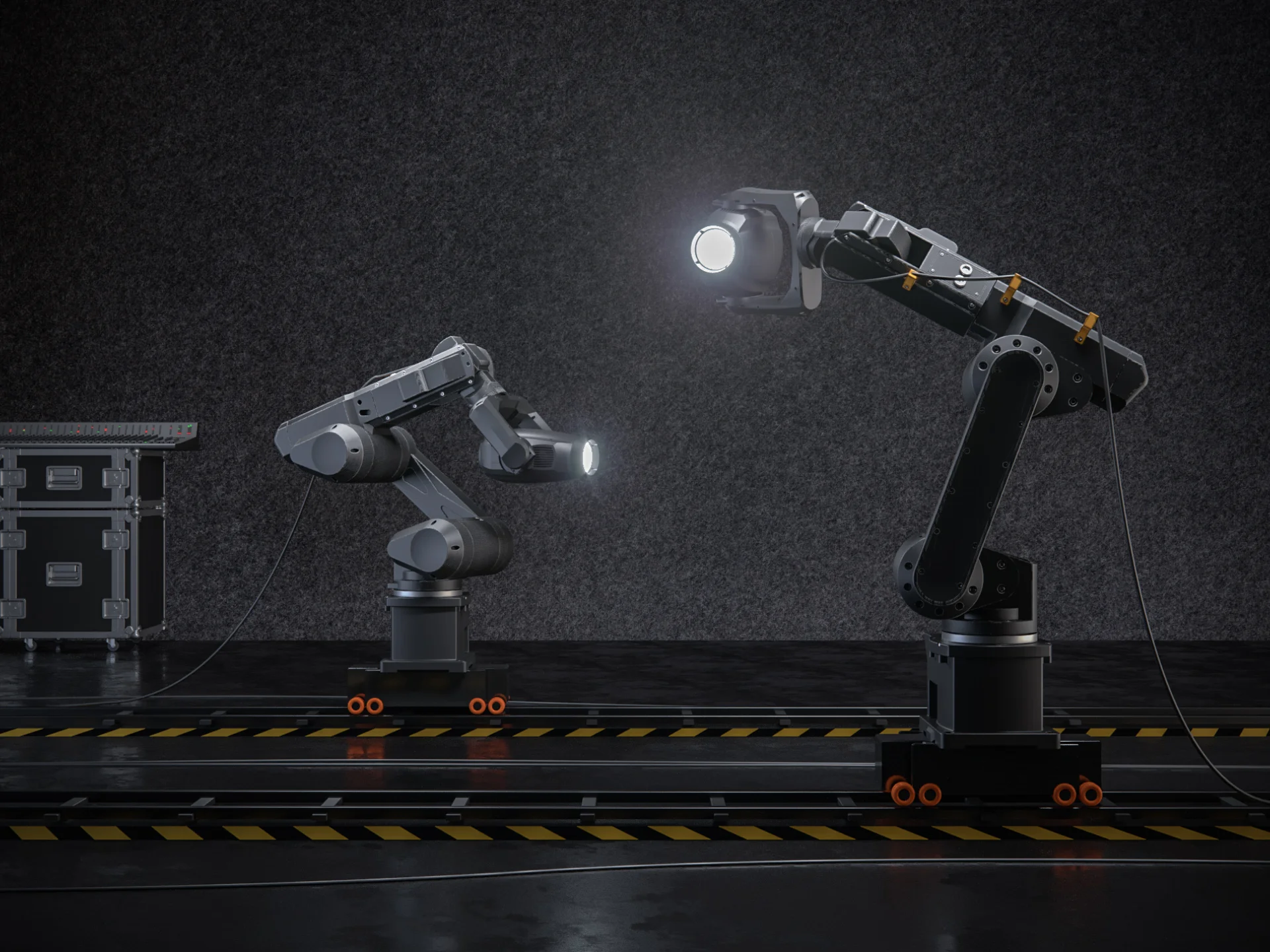 Robot arm provided by Robert Grabowyr: modified and textured by me. 