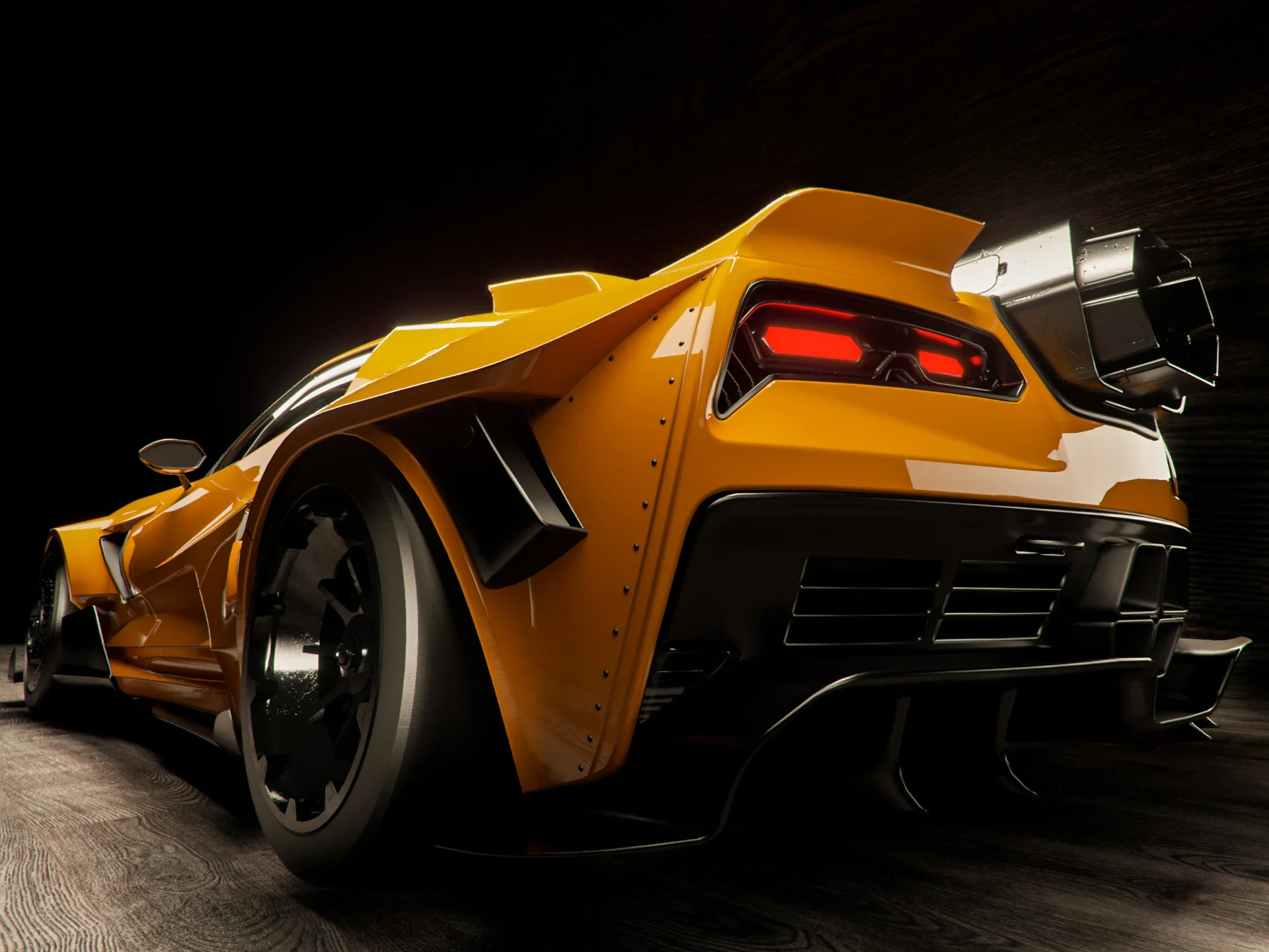 Jetvette model by Ollitei via Sketchfab. I retextured it. 