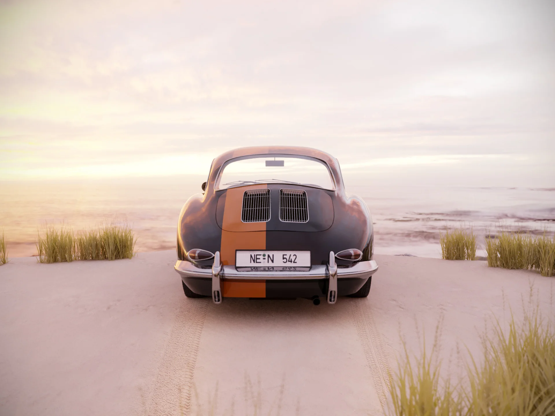 Porsche 365c Model from CGTrader.com