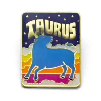 Taurus Enamel Pin