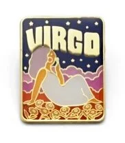 Virgo Enamel Pin