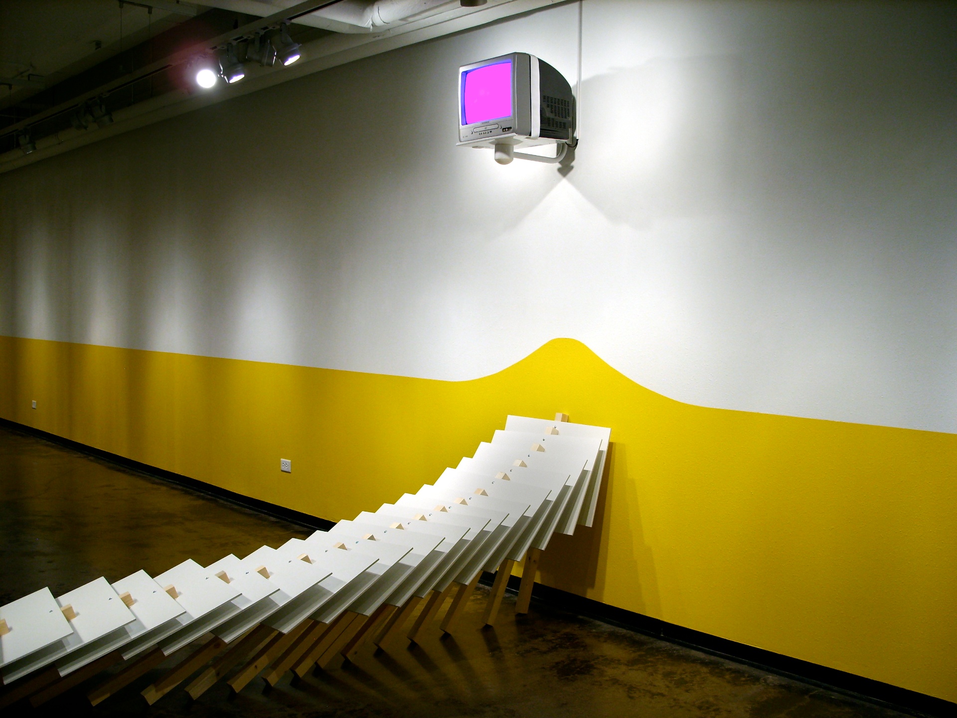     The Shift From Green and the Quietude of the Swallowing Ground , 2008    Video Installation  