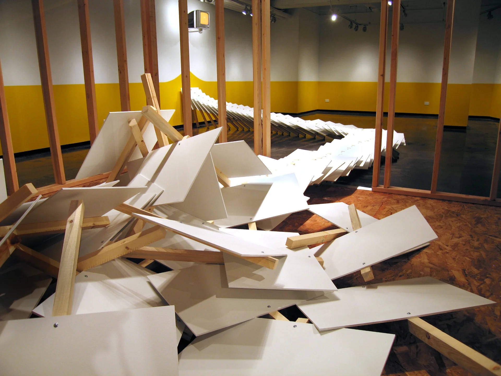 The Shift From Green and the Quietude of the Swallowing Ground , 2008 Video Installation