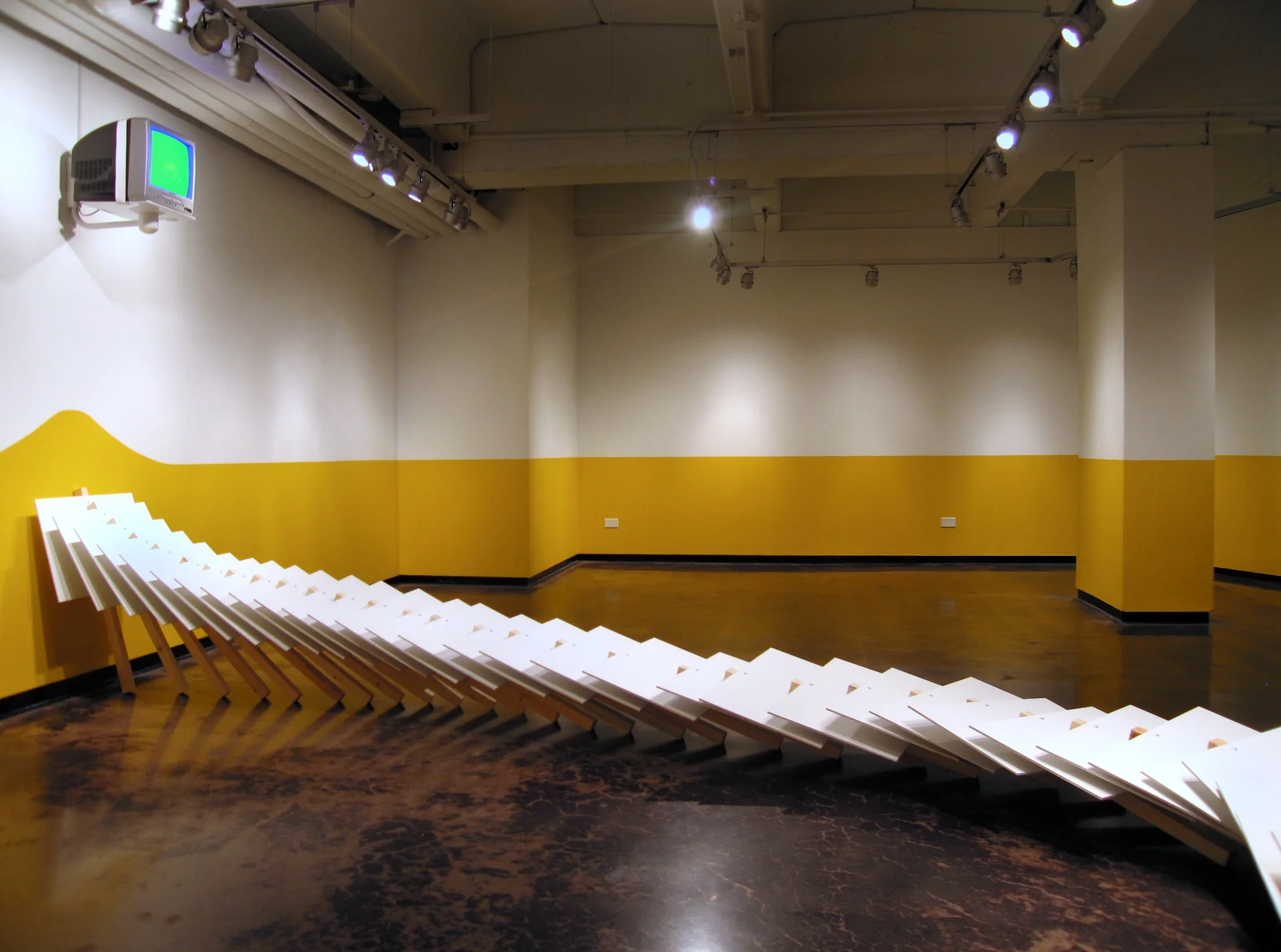 The Shift From Green and the Quietude of the Swallowing Ground , 2008 Video Installation