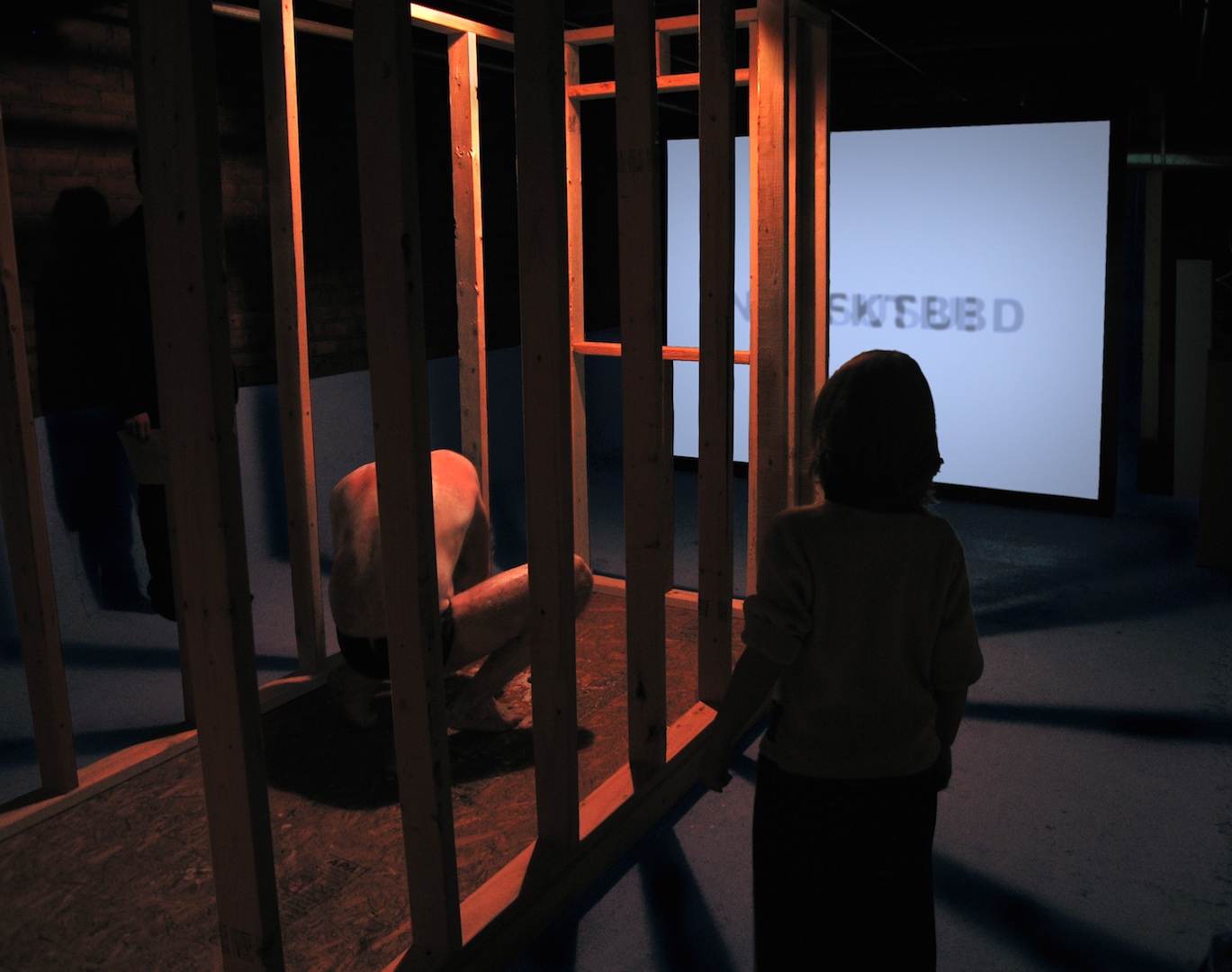     Methodological Remover / Orange Haunter , 2006  Video Installation with Performance Art  