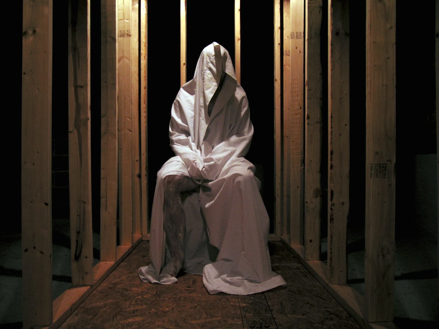 Methodological Remover / Orange Haunter , 2006 Video Installation with Performance Art