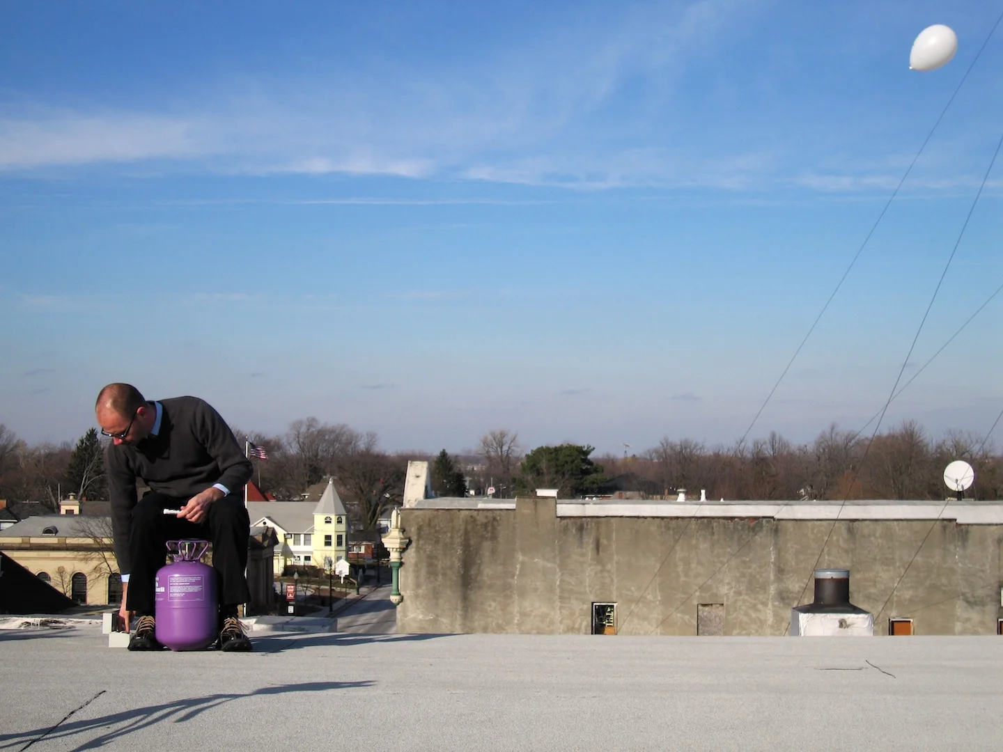 Studio Roof Transmitter, 2004 Performance Art